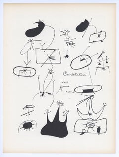 "Constellations d'une femme assise" lithograph