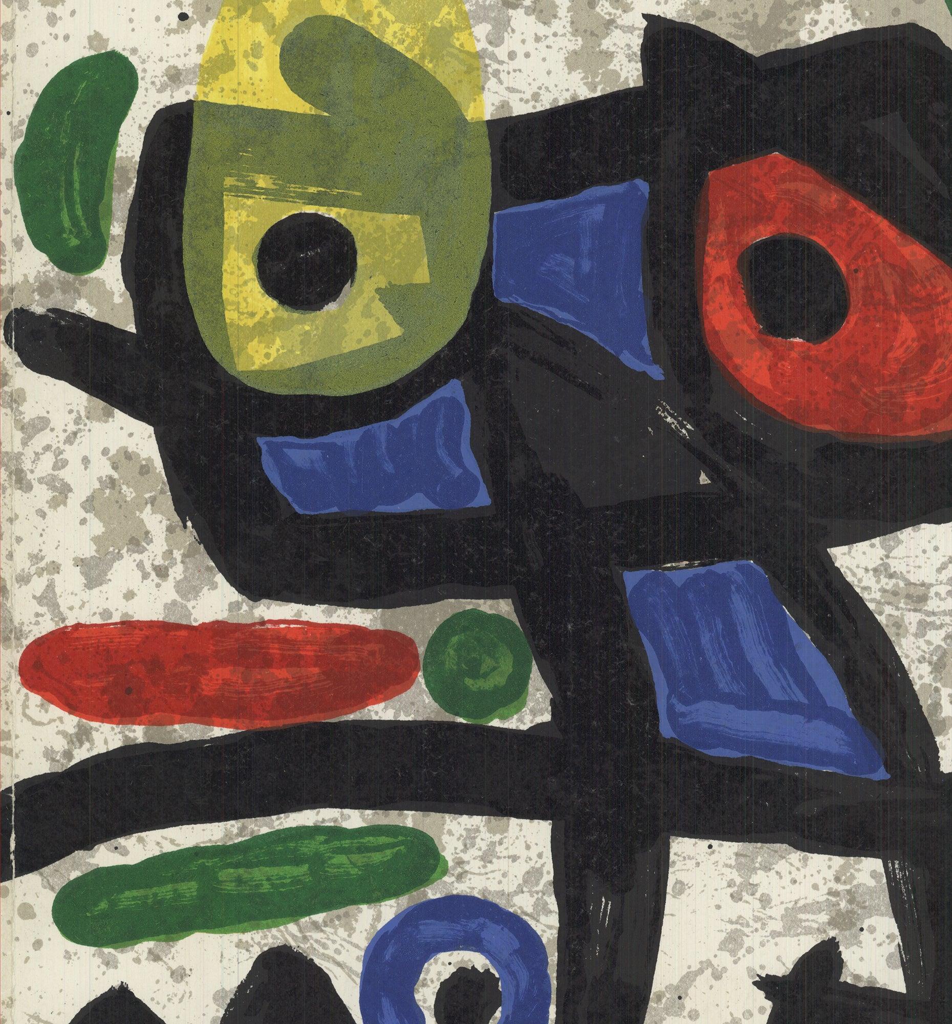 Derriere le Miroir, no. 186, COVER ONLY - Modern Print by (after) Joan Miró