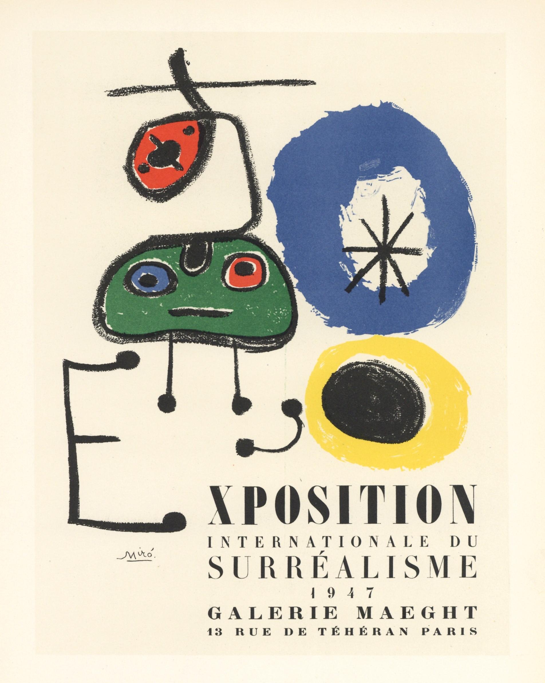"Exposition du Surrealisme" lithograph poster
