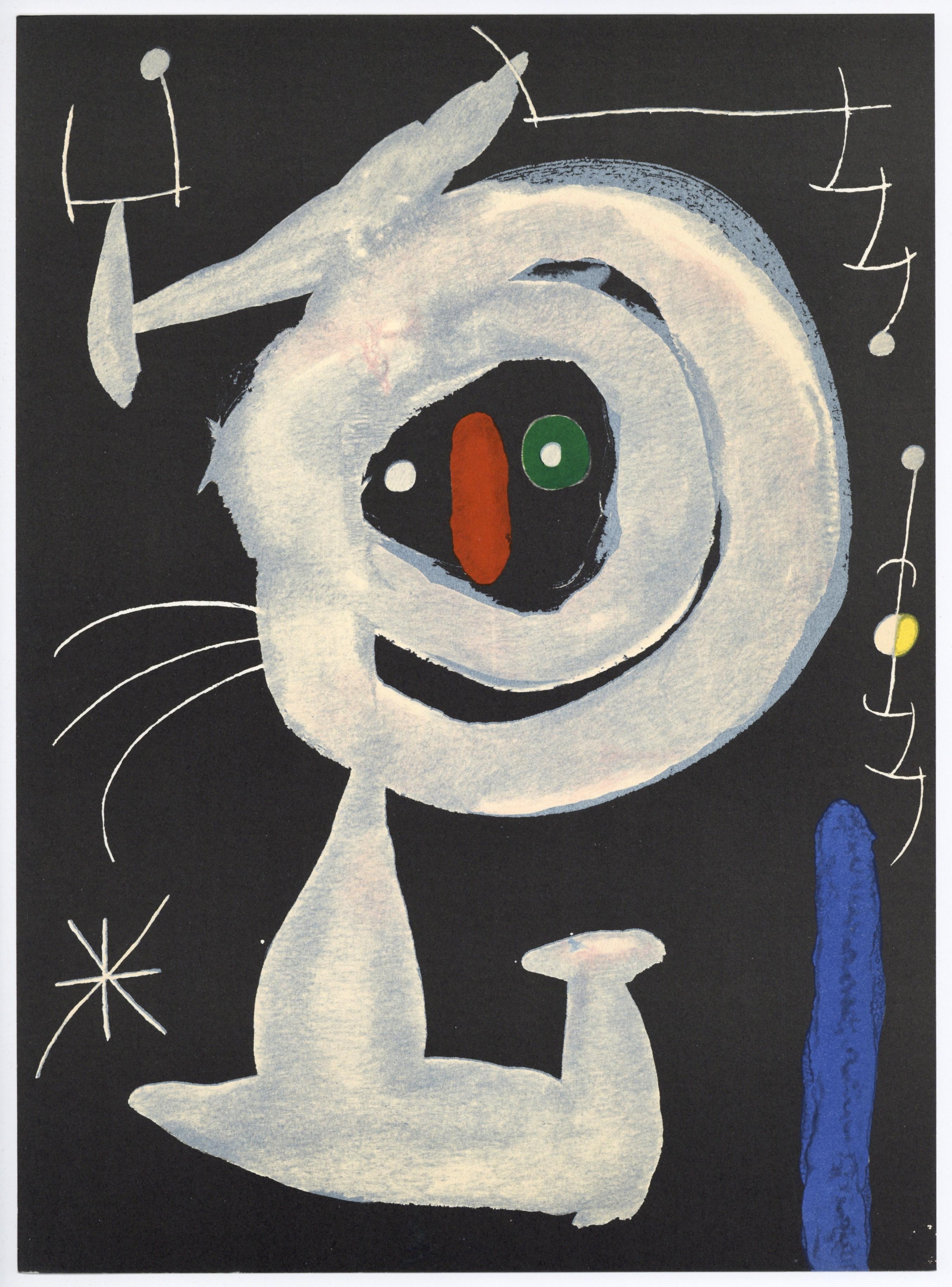 "Femme dans la nuit" lithograph - Print by (after) Joan Miró