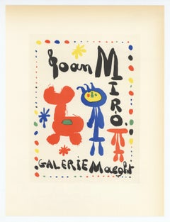 Affiche de lithographie « Galerie Maeght »