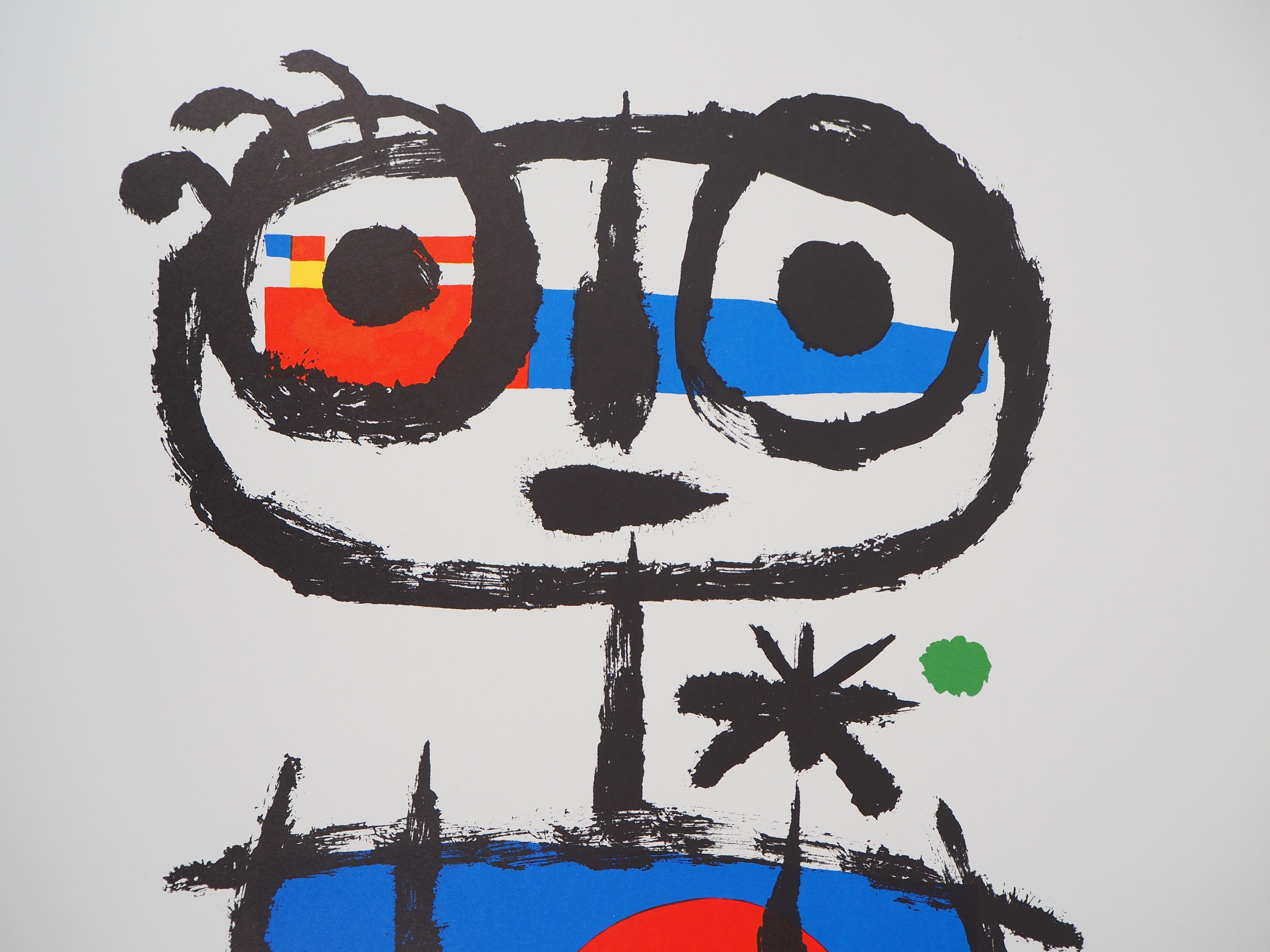 Imaginary Boy with Red Sun - Lithograph - Abstract Print by (after) Joan Miró