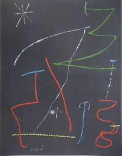 In the Garden under the Stars - Lithograph and stencil, 1958