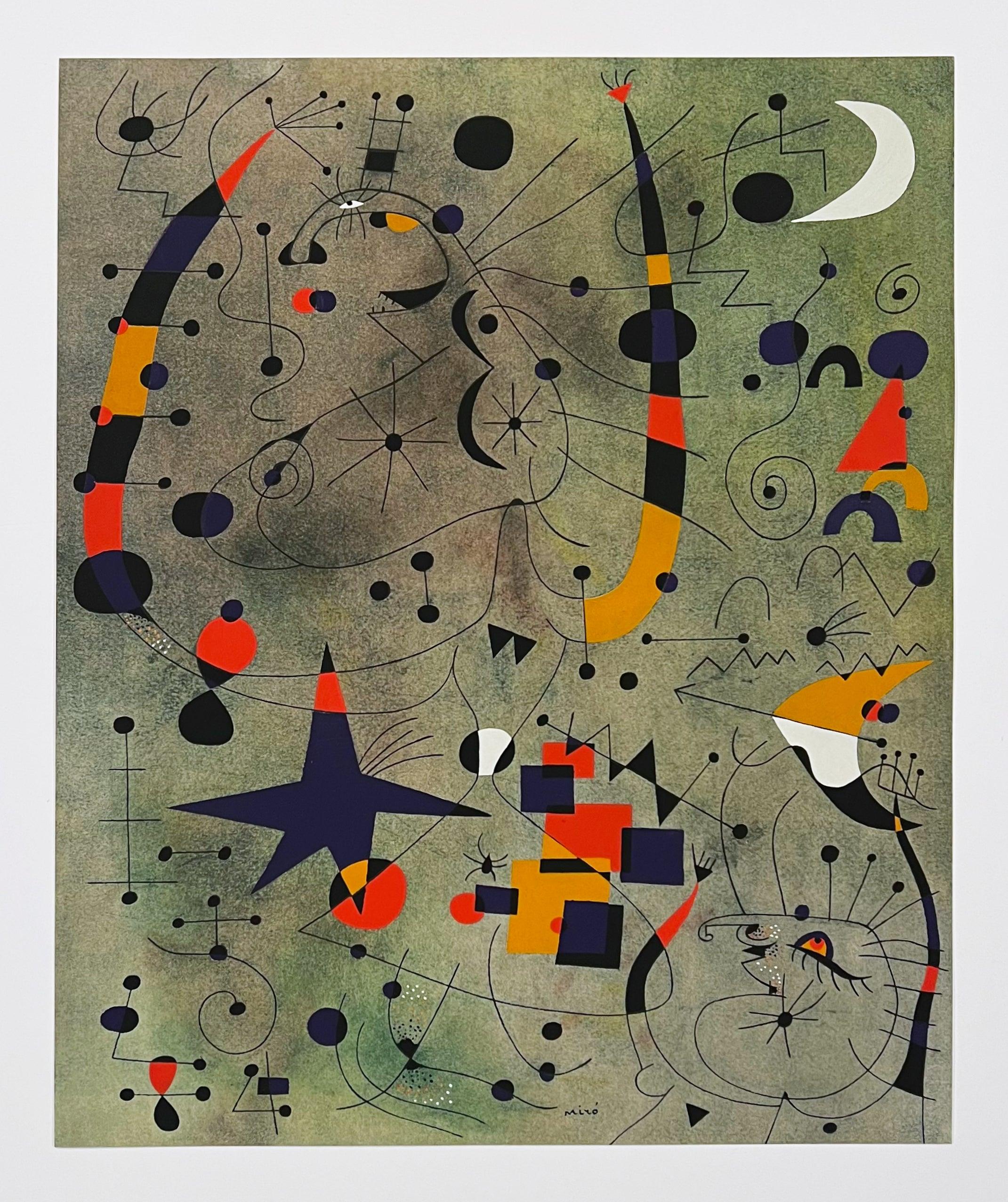 Joan Miro (after) Plate X from 1959 Constellations - Print by (after) Joan Miró