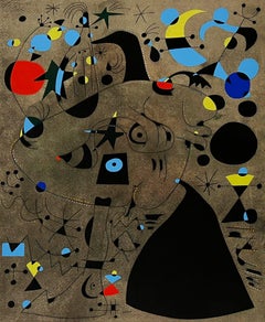 Joan Miro (after) Plate IX from 1959 Constellations