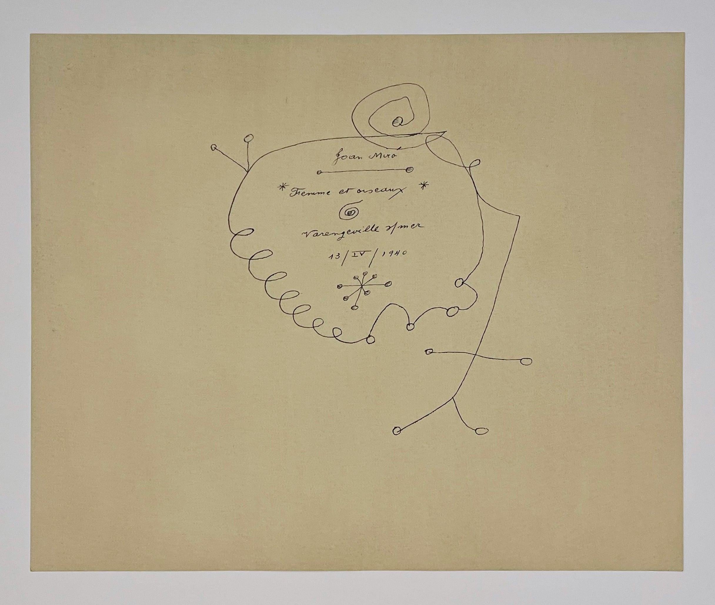 Joan Miro (after) Plate VIII from 1959 Constellations - Abstract Print by (after) Joan Miró