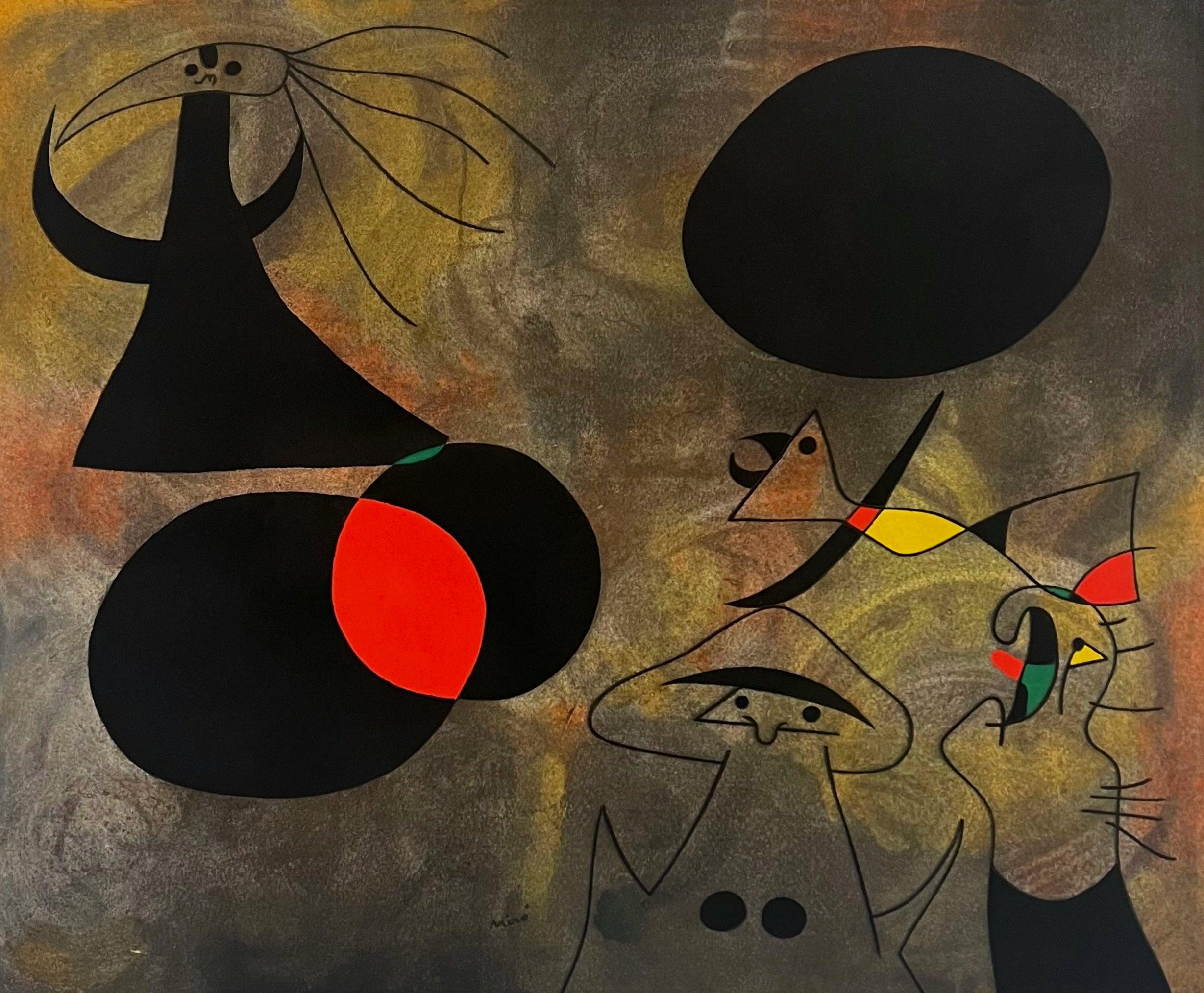 (after) Joan Miró Abstract Print - Joan Miro (after) Plate I from 1959 Constellations