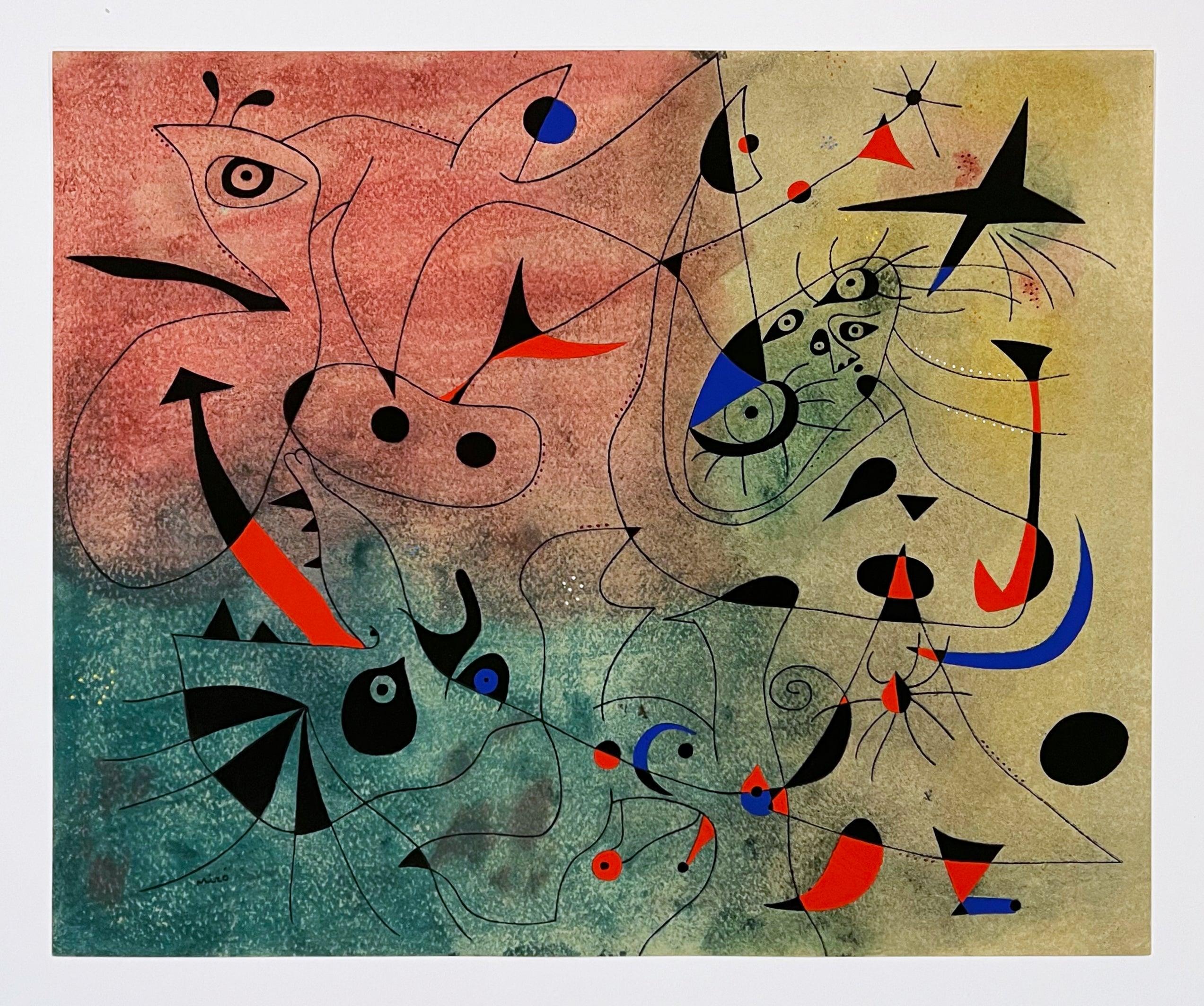 Joan Miro (after) Plate VI from 1959 Constellations - Print by (after) Joan Miró