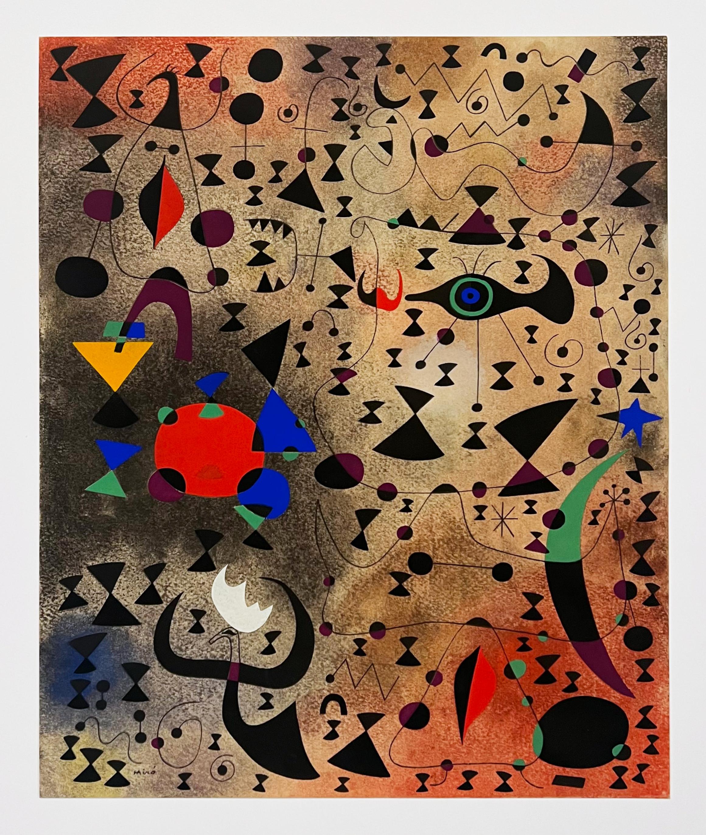 Joan Miro (after) Plate XVII from 1959 Constellations - Print by (after) Joan Miró