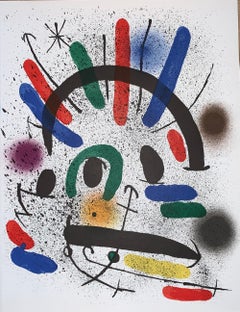 Joan Miró-Litografia-originale non firmata II -Surrealist-Figurative Print-1972