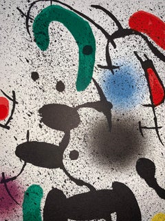 Joan Miró-Litografia-originale non firmata VI-surrealist-figurative print-1972