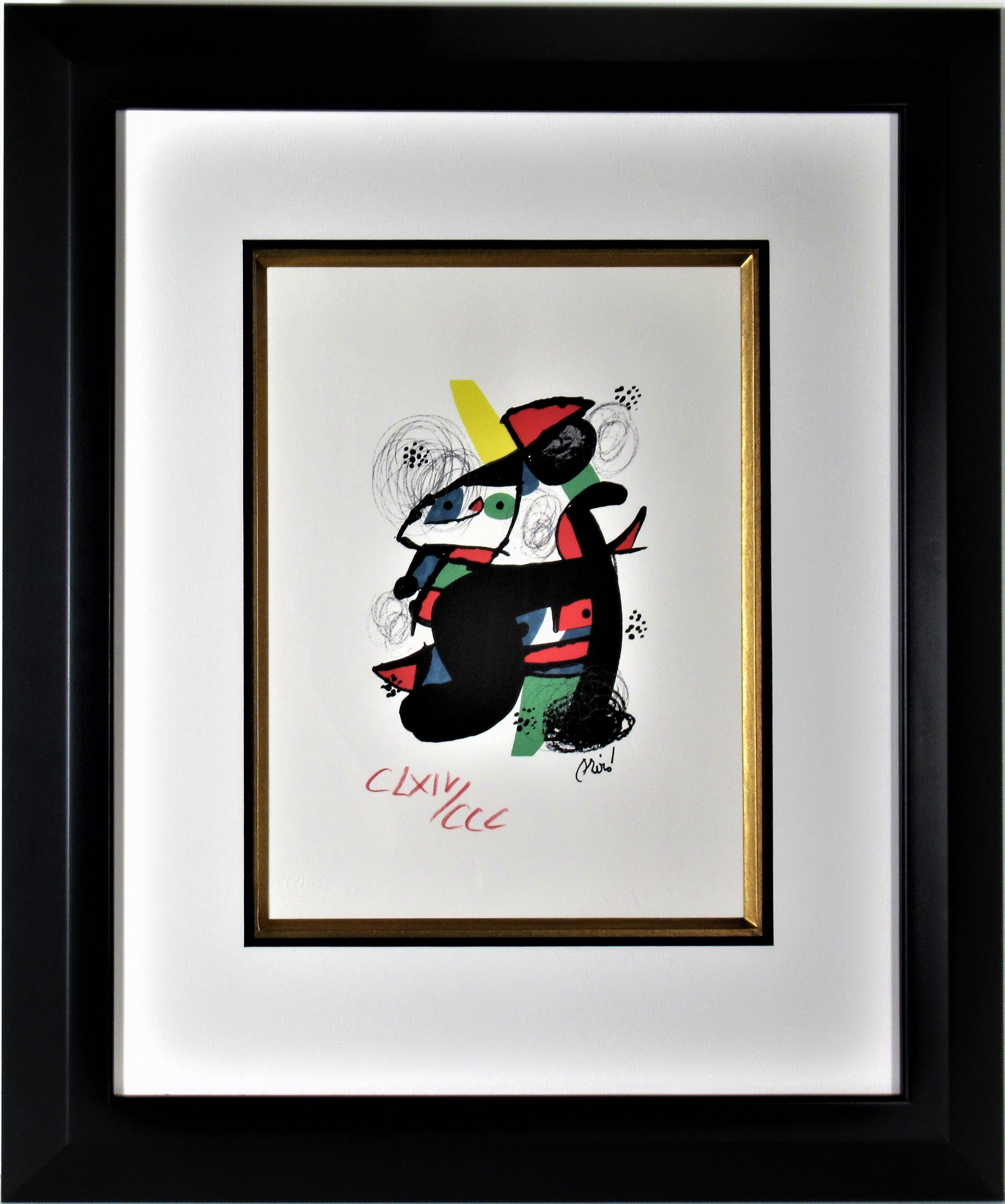 (after) Joan Miró Abstract Print - La Melodie Acide II