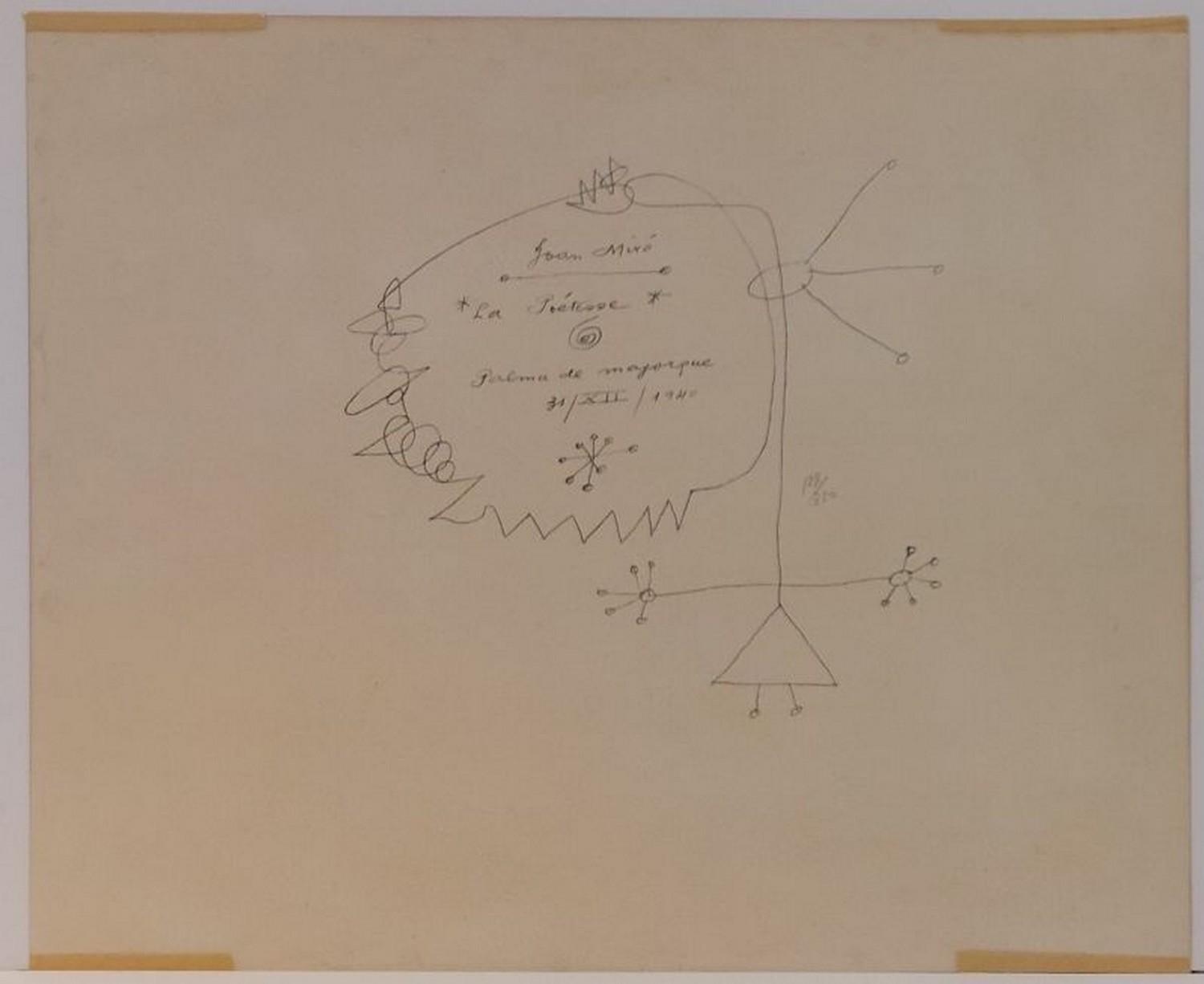 La Poétesse (Constellations) - Print by (after) Joan Miró