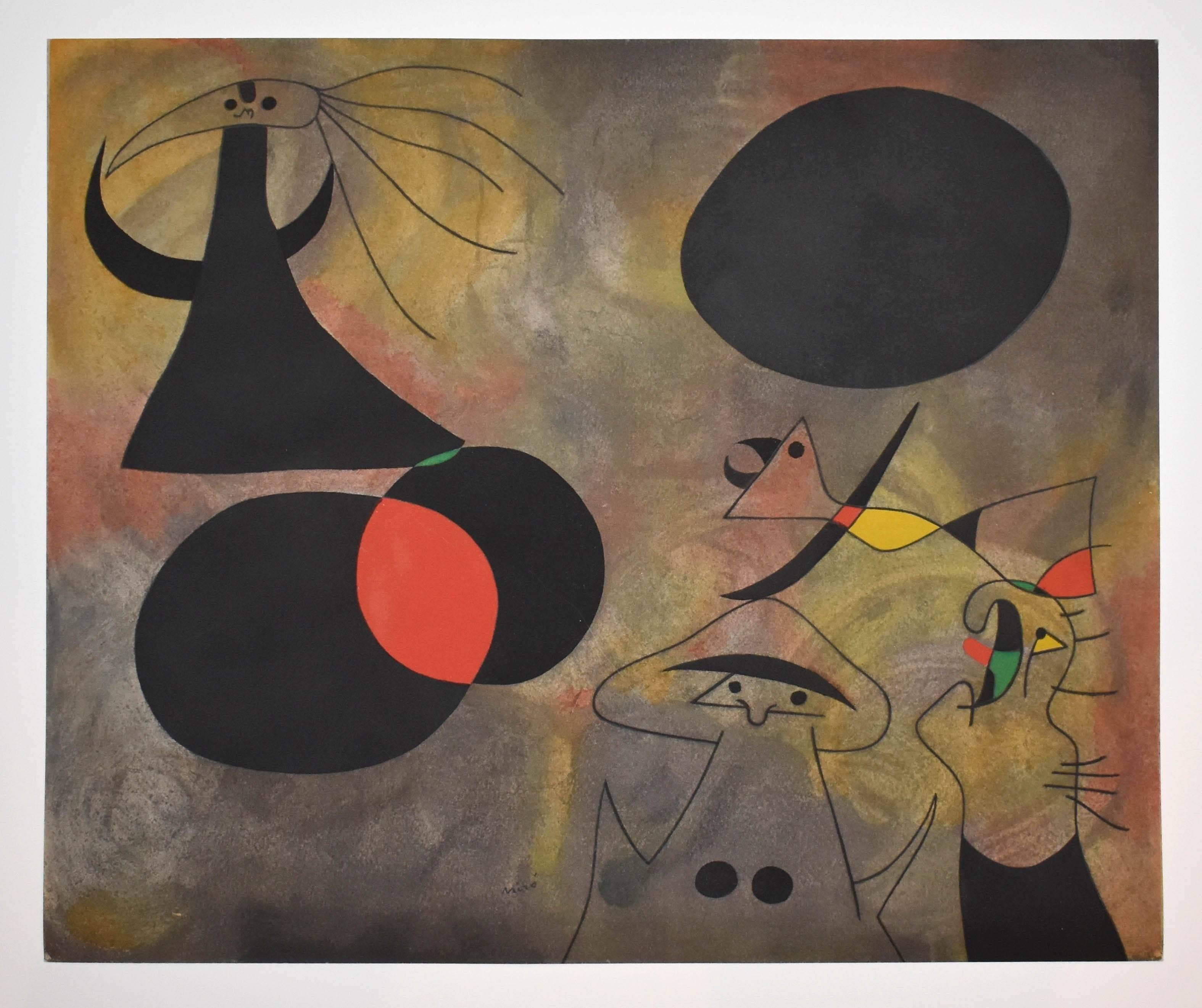 Le lever du soleil (Sunrise), Plate I, from Constellations - Print by (after) Joan Miró