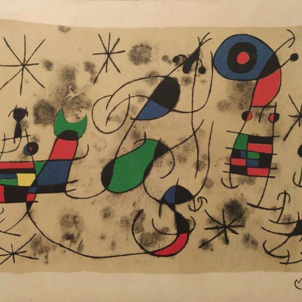 L'oiseau-Soldat, L'oiseau luanire – Print von (after) Joan Miró