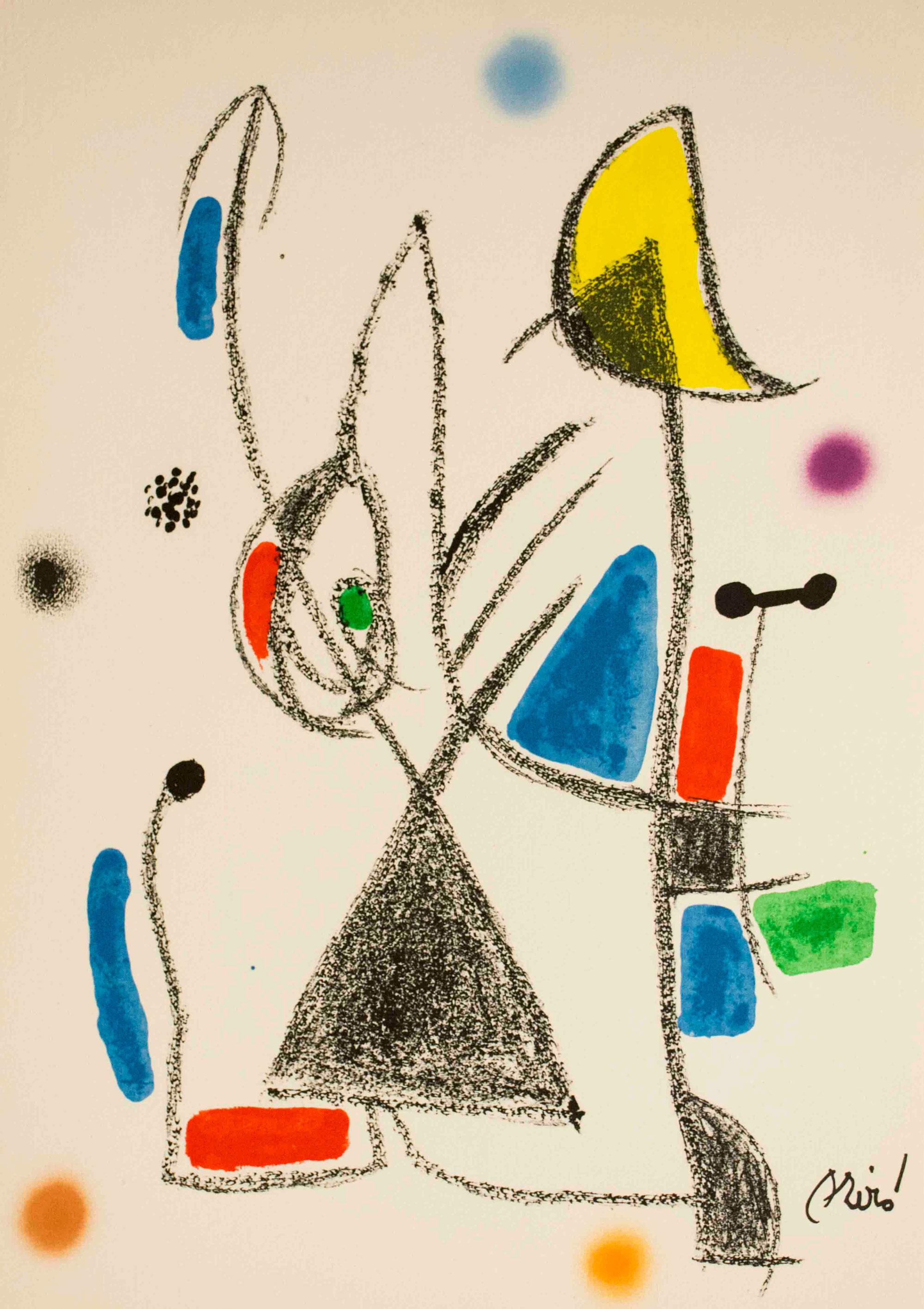 (after) Joan Miró Abstract Print - Maravillas con Variaciones Acrosticas en el jardin de Miro (Number 18)