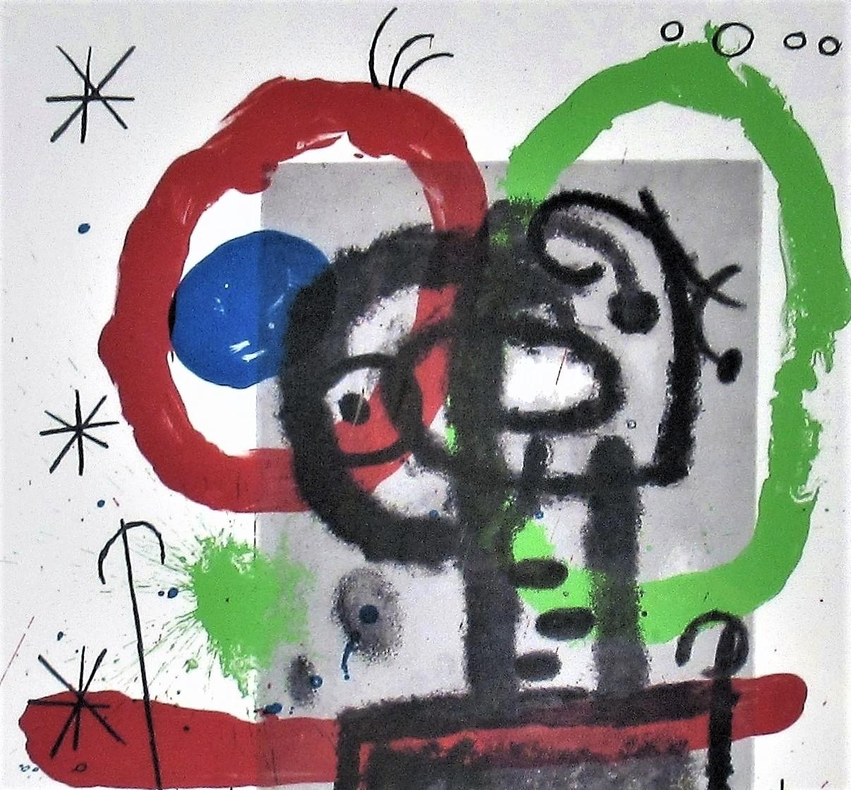 Peintures sur Carton #2 - Abstract Print by (after) Joan Miró