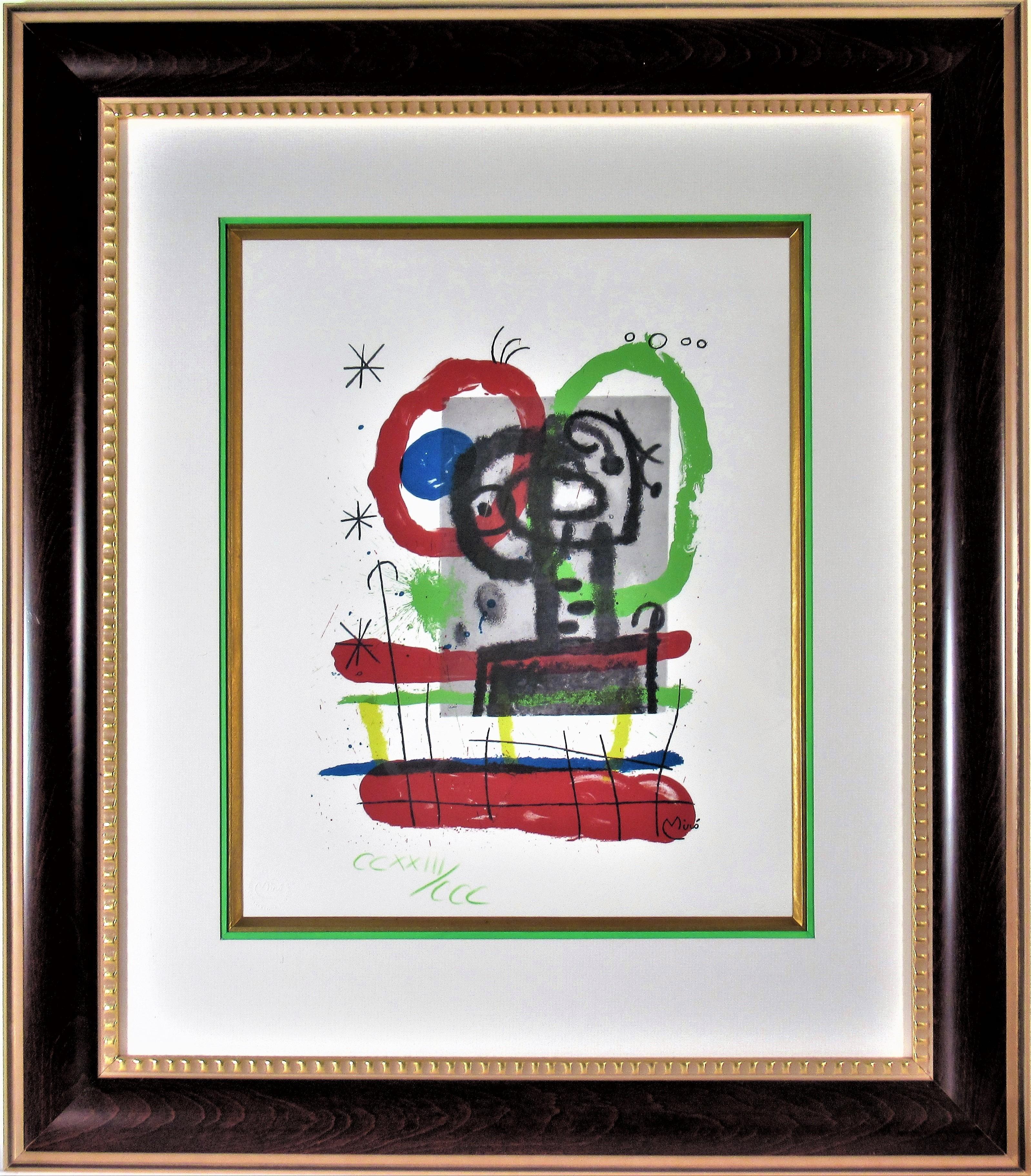 (after) Joan Miró Abstract Print - Peintures sur Carton #2