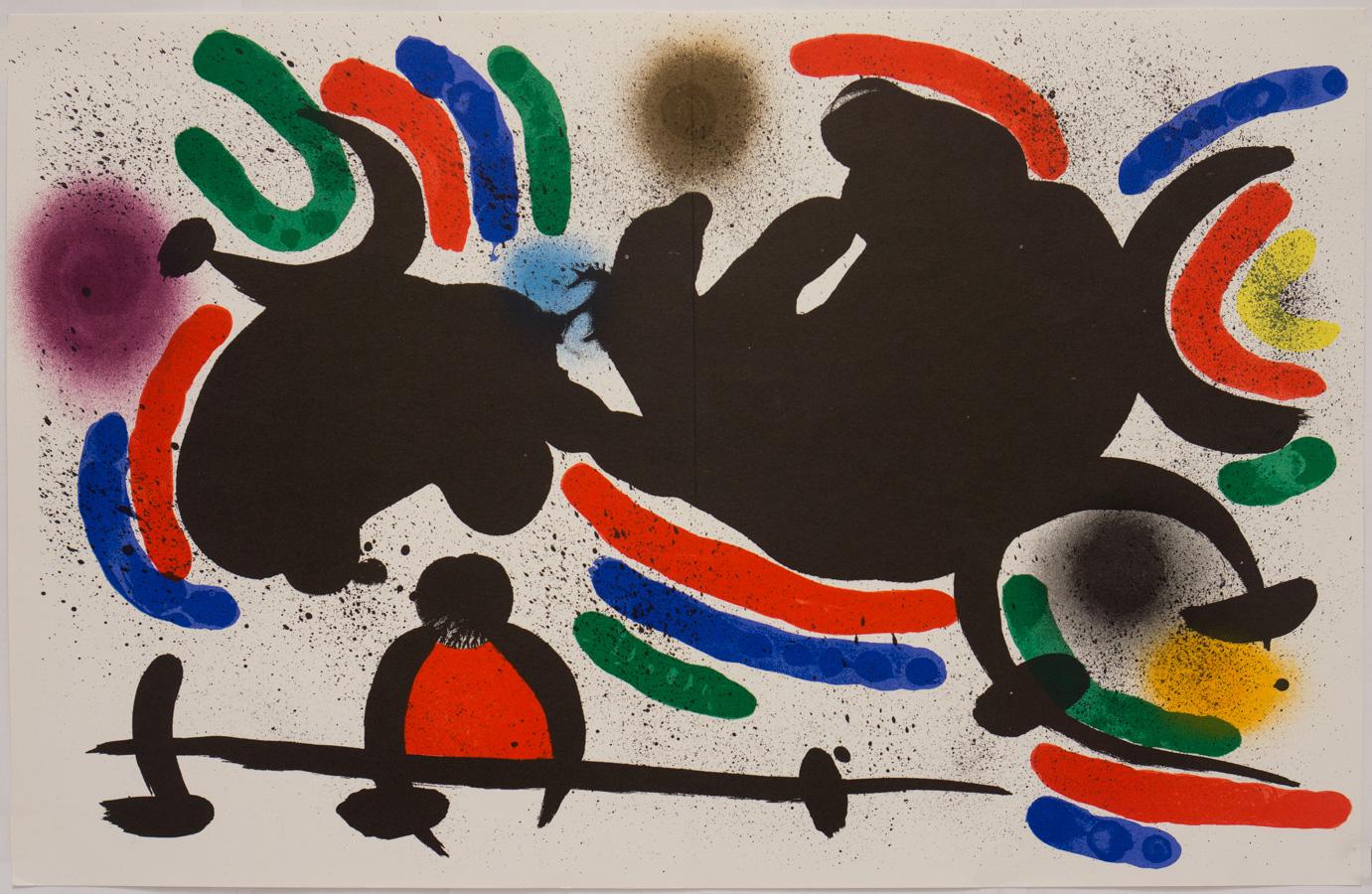 (after) Joan Miró Abstract Print - Plate IV from Lithographe 1