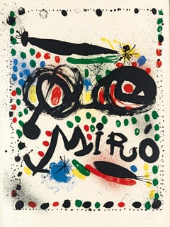 Vintage Poster for the Exhibition Joan Miro Graphics" Philadelphia Museum of Art