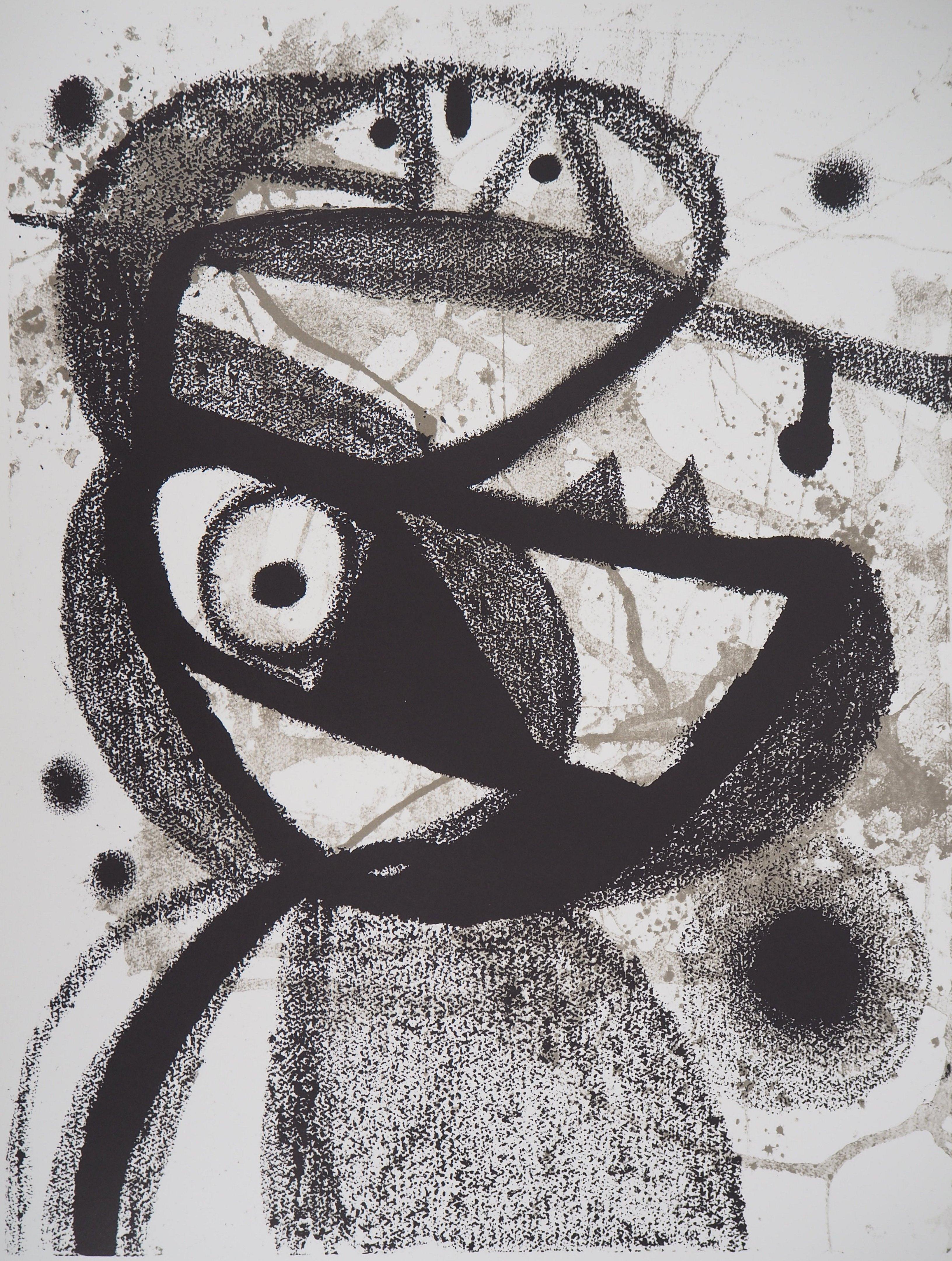 realistischer Vogel - Lithographie – Print von (after) Joan Miró