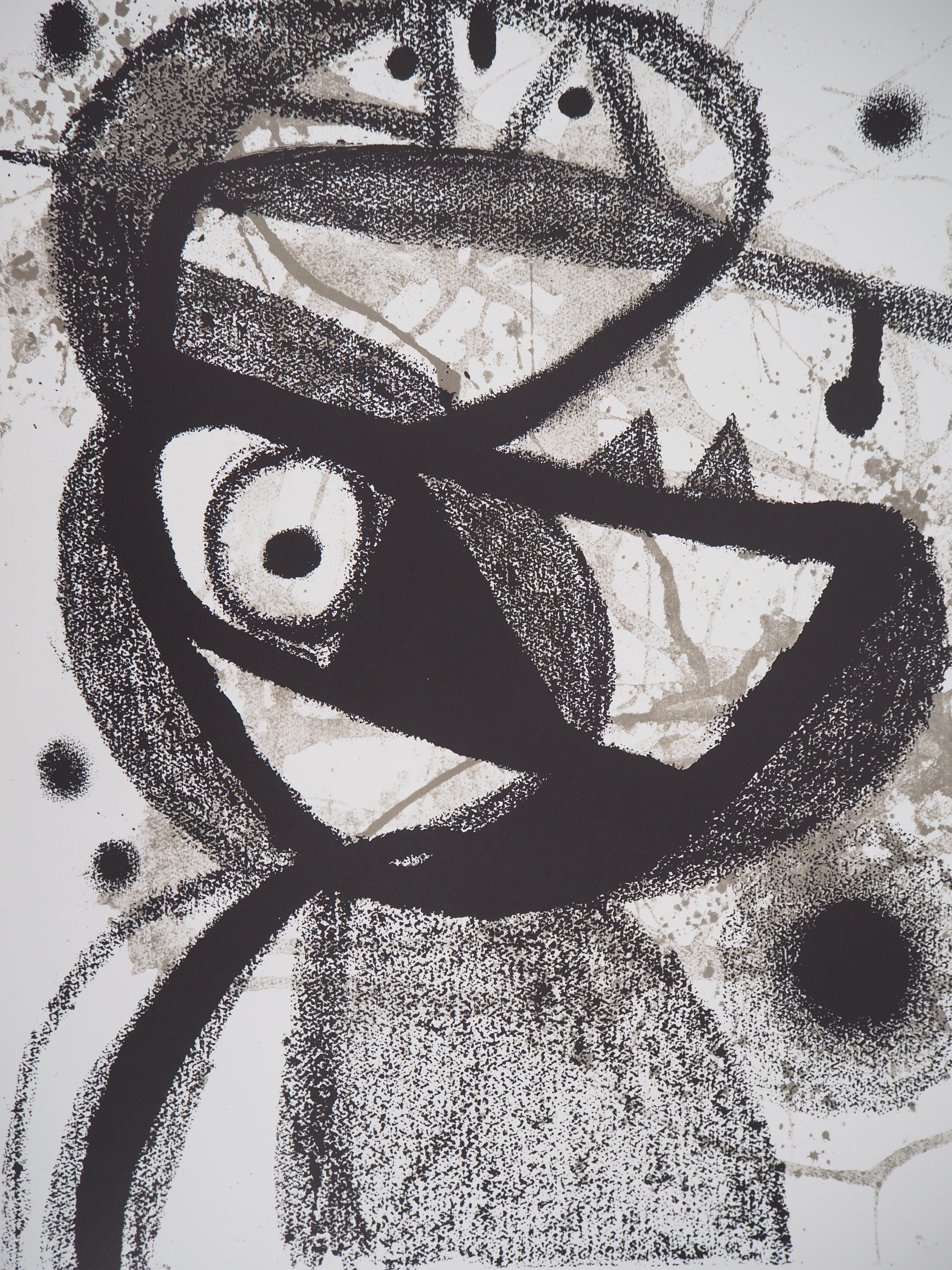 realistischer Vogel - Lithographie (Abstrakt), Print, von (after) Joan Miró