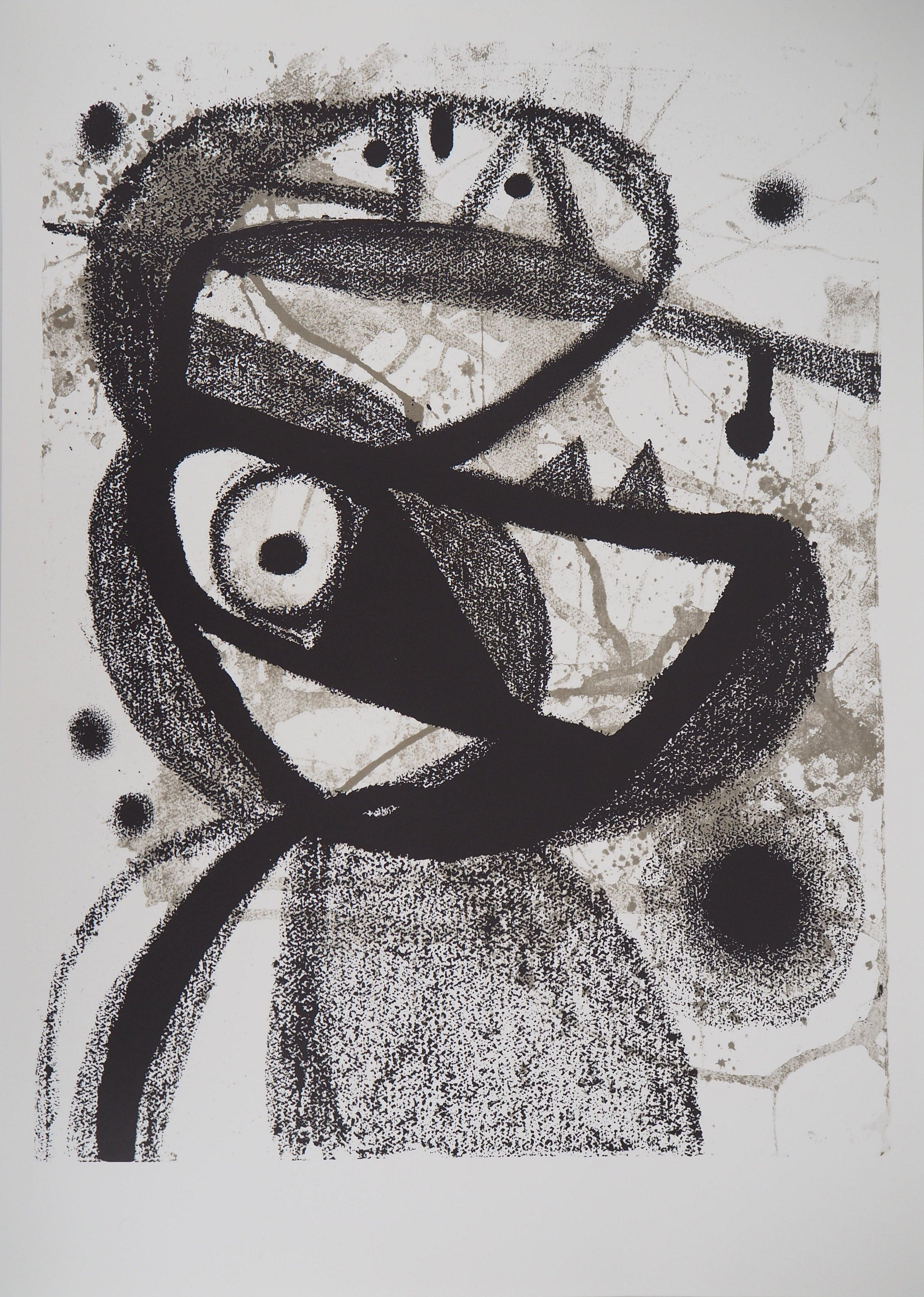(after) Joan Miró Animal Print – realistischer Vogel - Lithographie