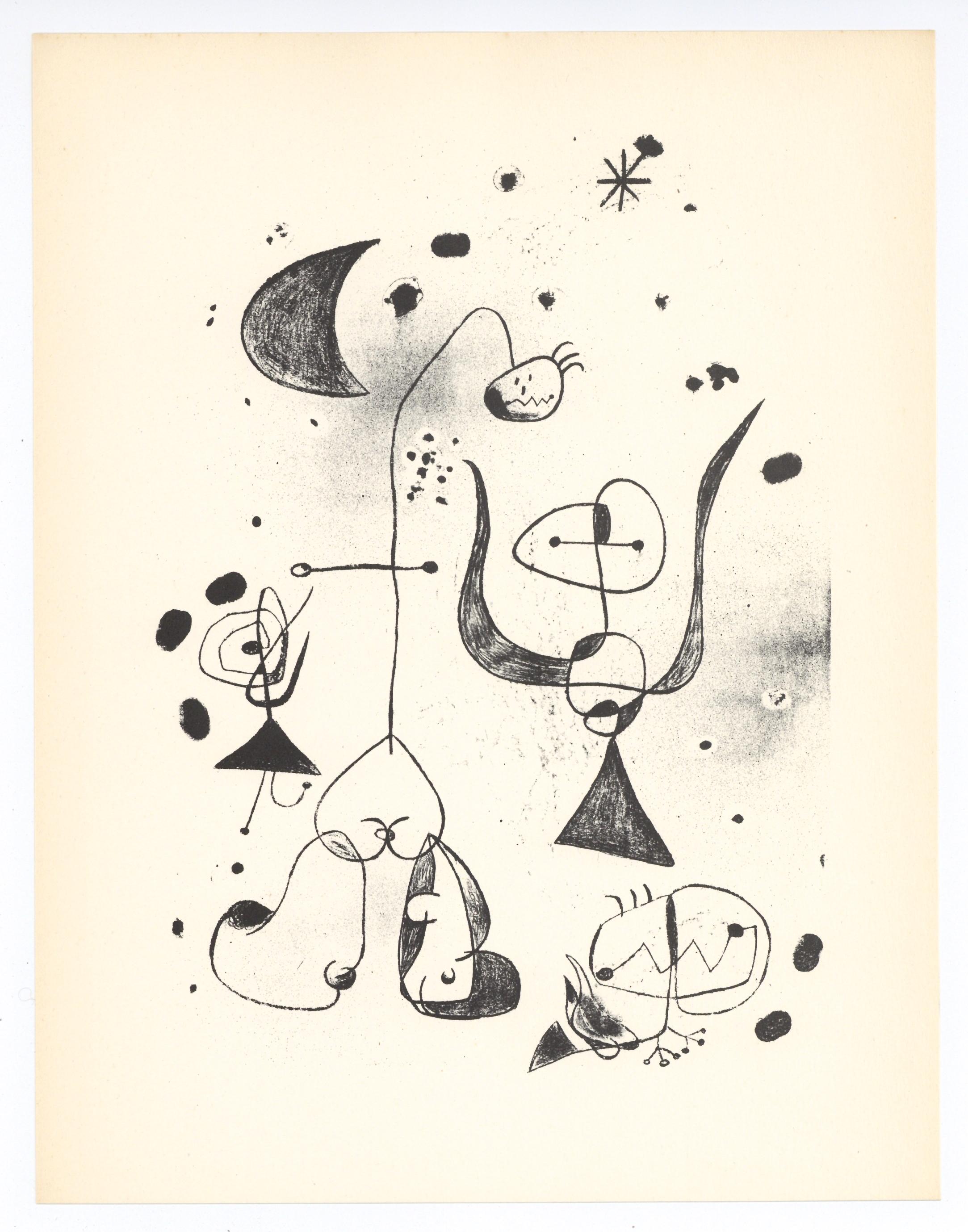 Surrealistische Komposition – Print von (after) Joan Miró