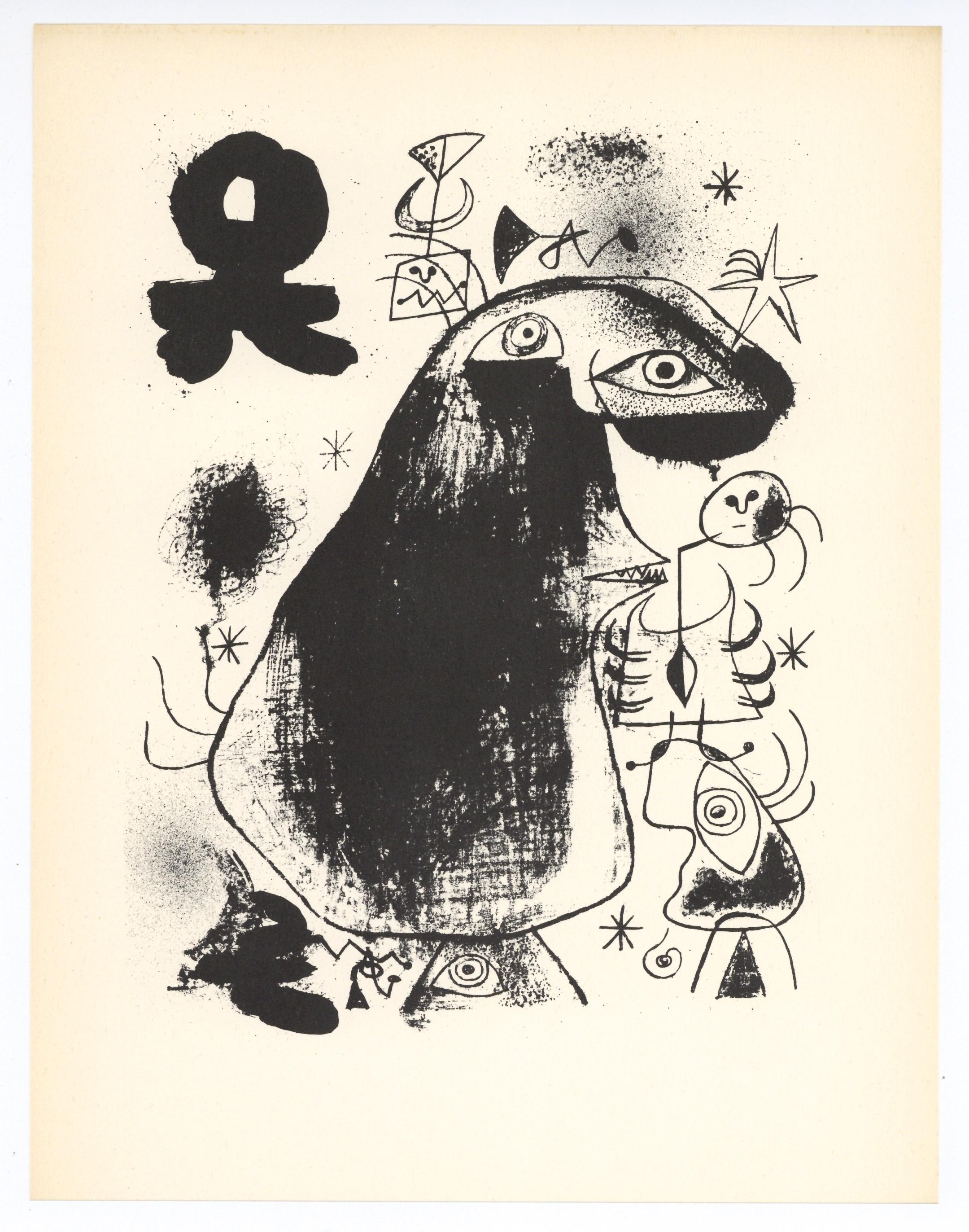 Surrealist composition - Print by (after) Joan Miró