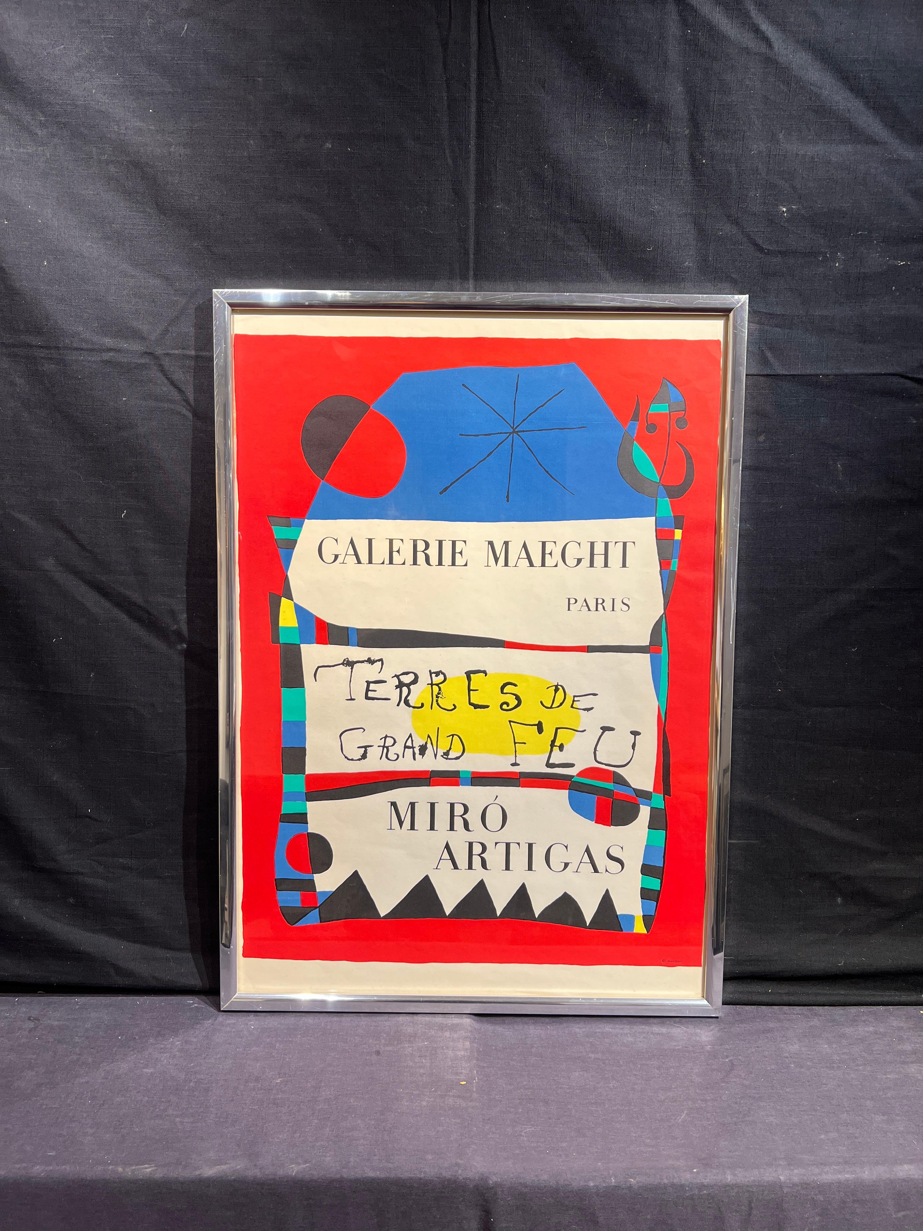 Tere de Grand Feu - Surréalisme Print par (after) Joan Miró