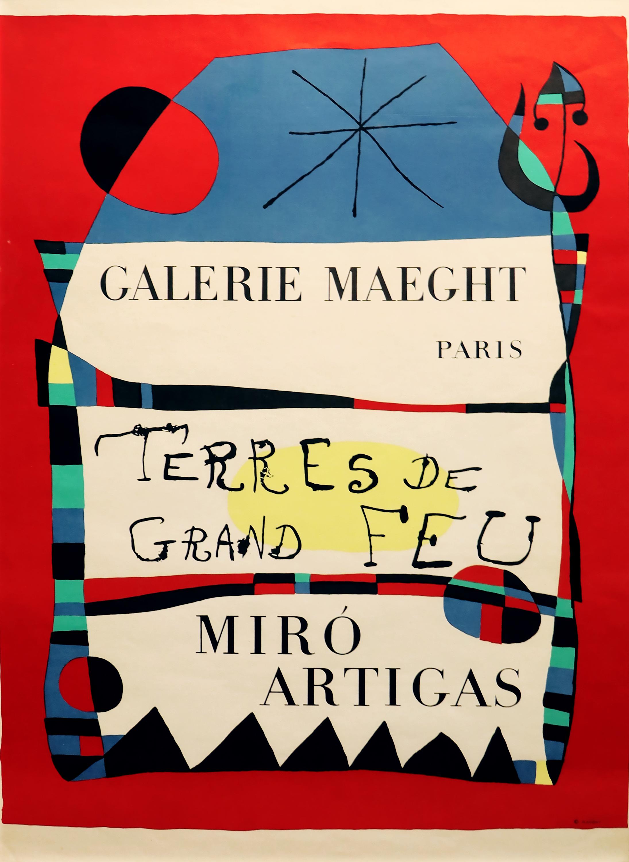 (after) Joan Miró Abstract Print - Teres de Grand Feu
