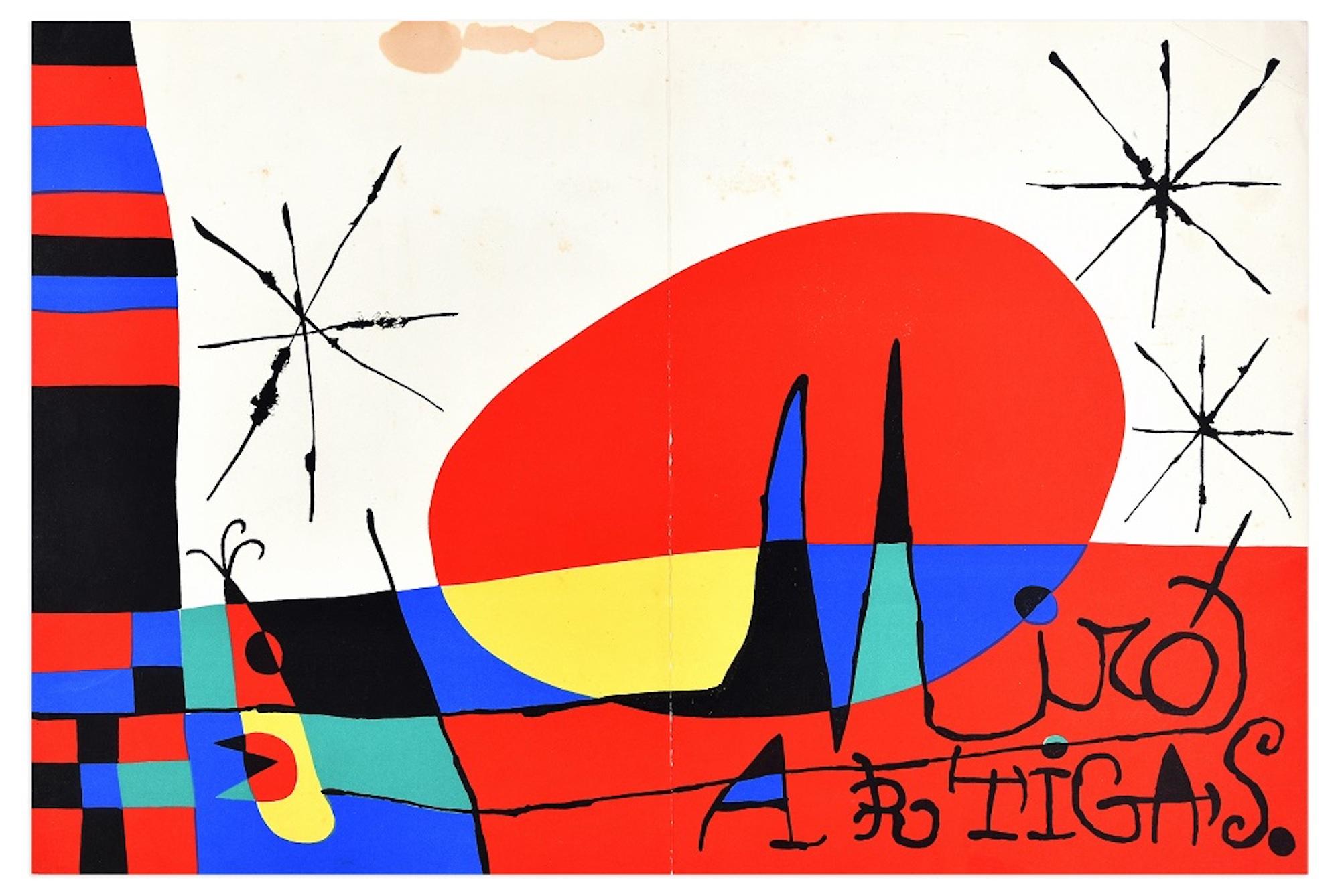 (after) Joan Miró Abstract Print - Terre de grand feu, Mirò – Artigas - Original Lithograph by Joan Mirò - 1956
