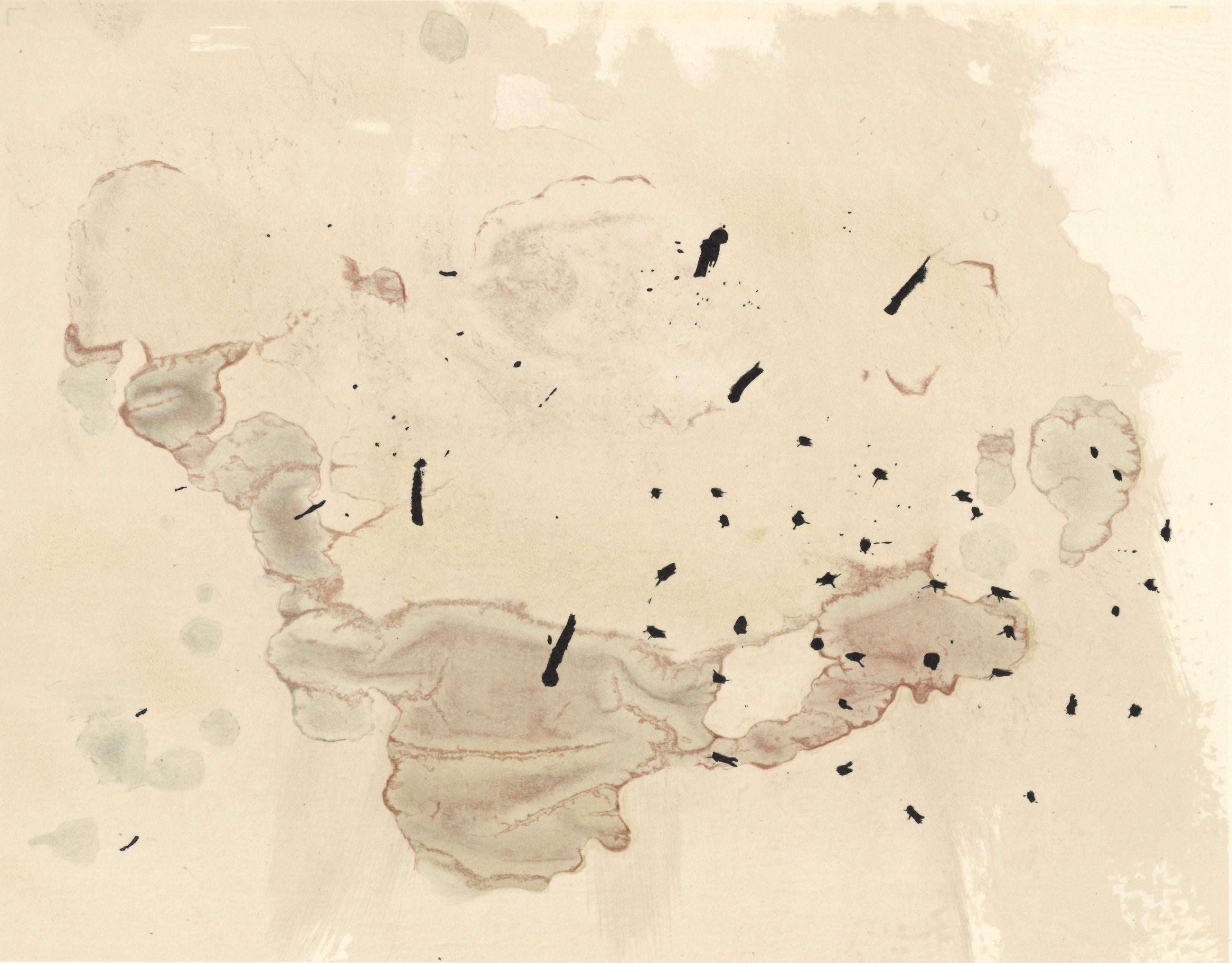 "Trace sur l'eau" lithograph - Print by (after) Joan Miró