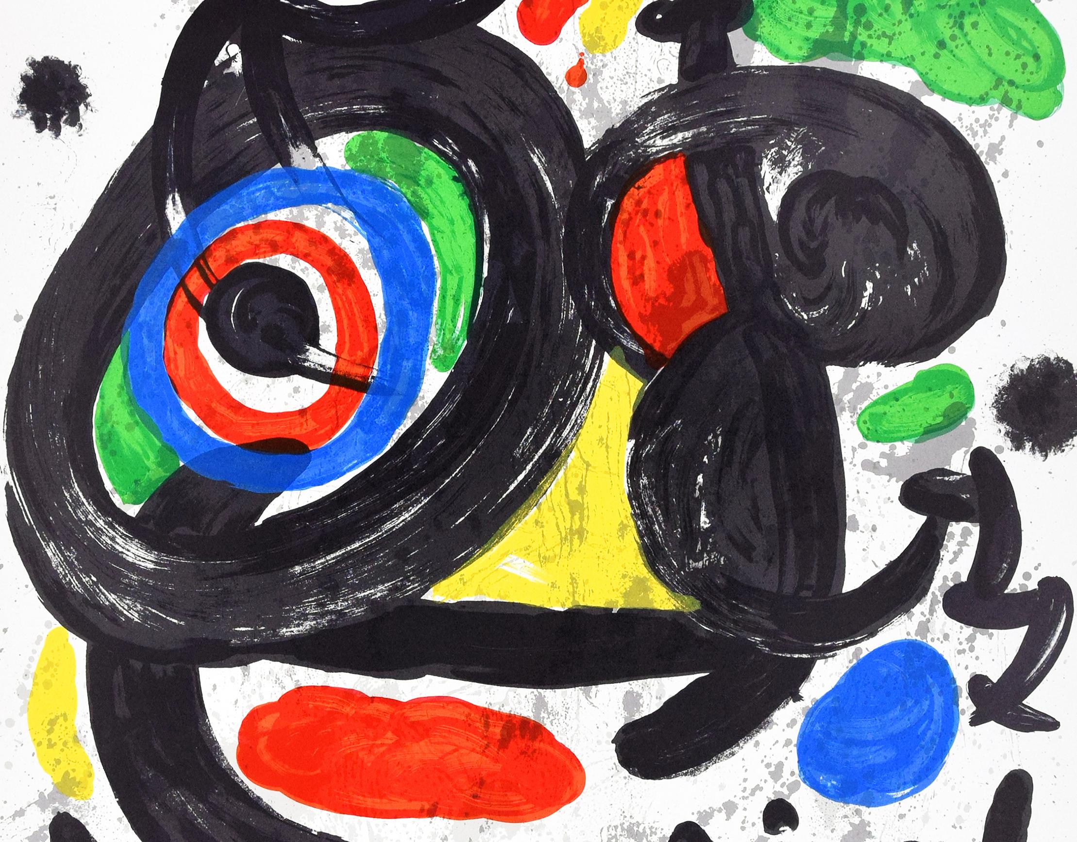Cartel vintage de la exposición de Miró Galerie Maeght - 1970 - Print de (after) Joan Miró