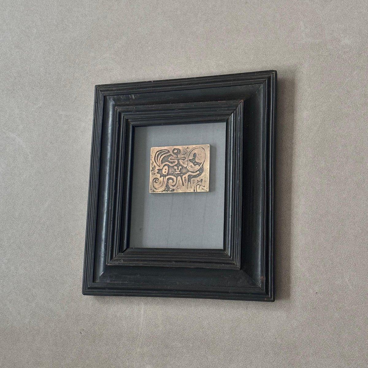 Laurels Number One Relief, 20th Century, Patinated Bronze Framed After Joan Miro - Abstract Sculpture by (after) Joan Miró