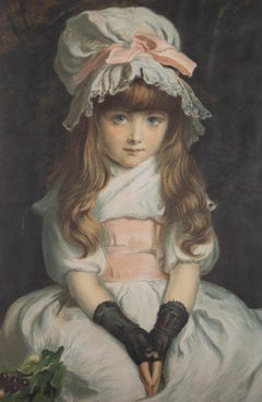 After Millais (1829-1896) - Lithograph, Cherry Ripe with Artist's Signature