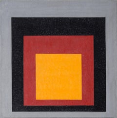 "Homage to Josef Albers" - Suprematist Abstract Geometric Composition