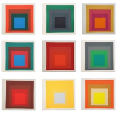 Vintage "ALBERS" - FOLIO OF NINE (9) SCREEN PRINTS (~50% OFF - LIMITED TIME ONLY)
