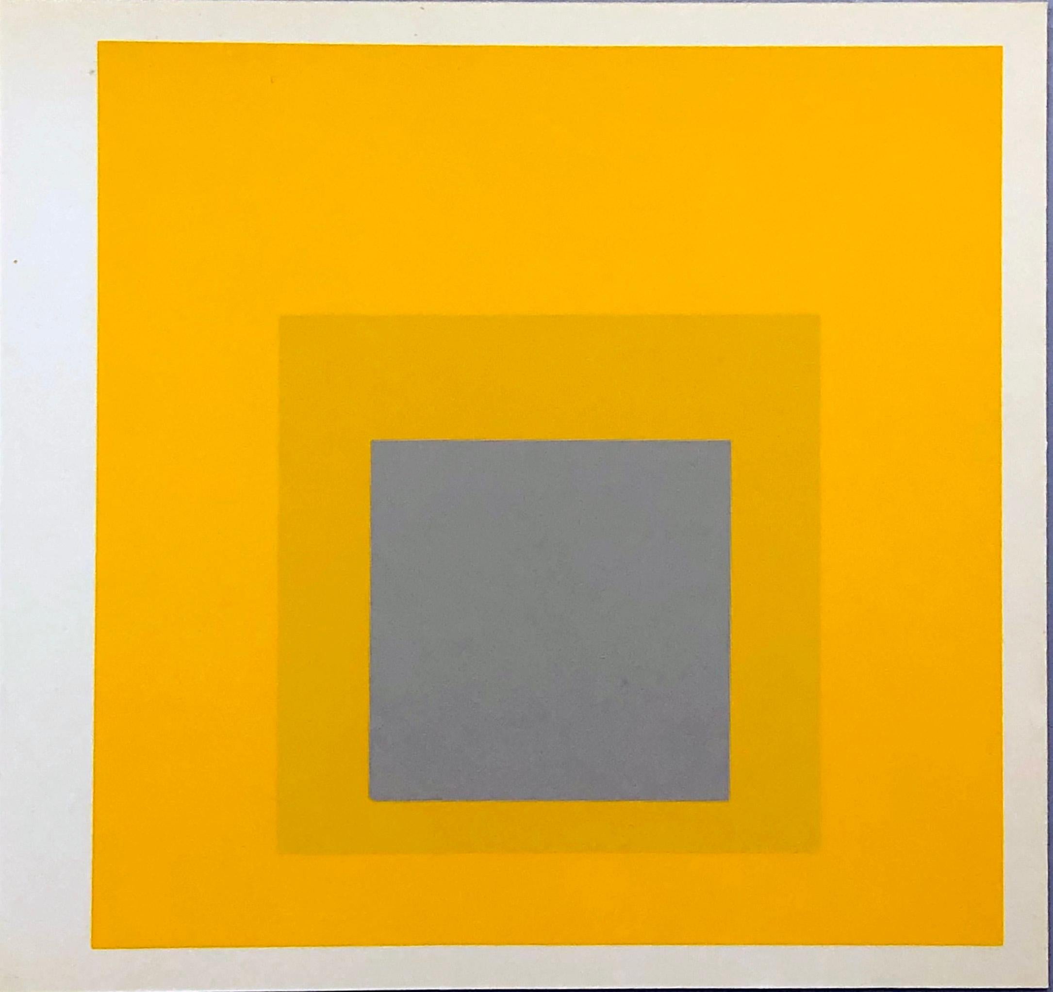 Albers Homage to the Square screen-print 1977 (Josef Albers prints)  - Print by (after) Josef Albers