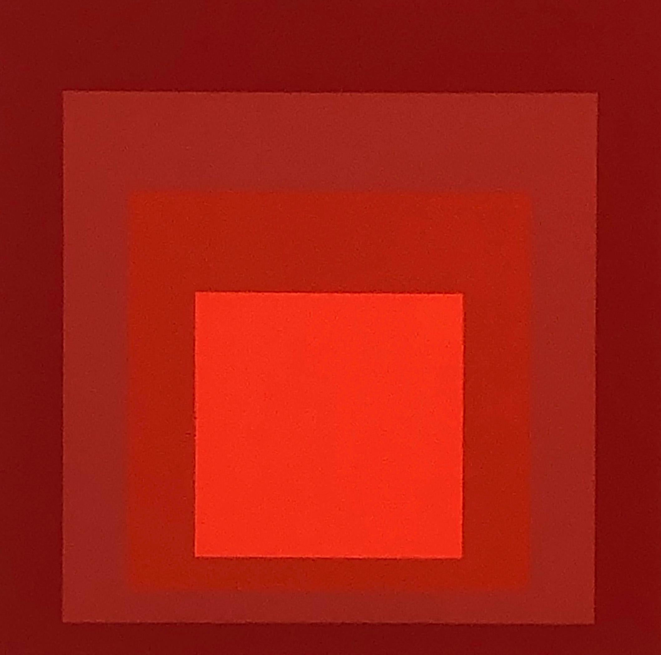 Albers Homage to the Square screen-print 1977 (Josef Albers prints)  – Print von (after) Josef Albers