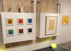 Enmarcadas: Seis Litografías "Líneas Blancas Cuadradas" After Josef Albers