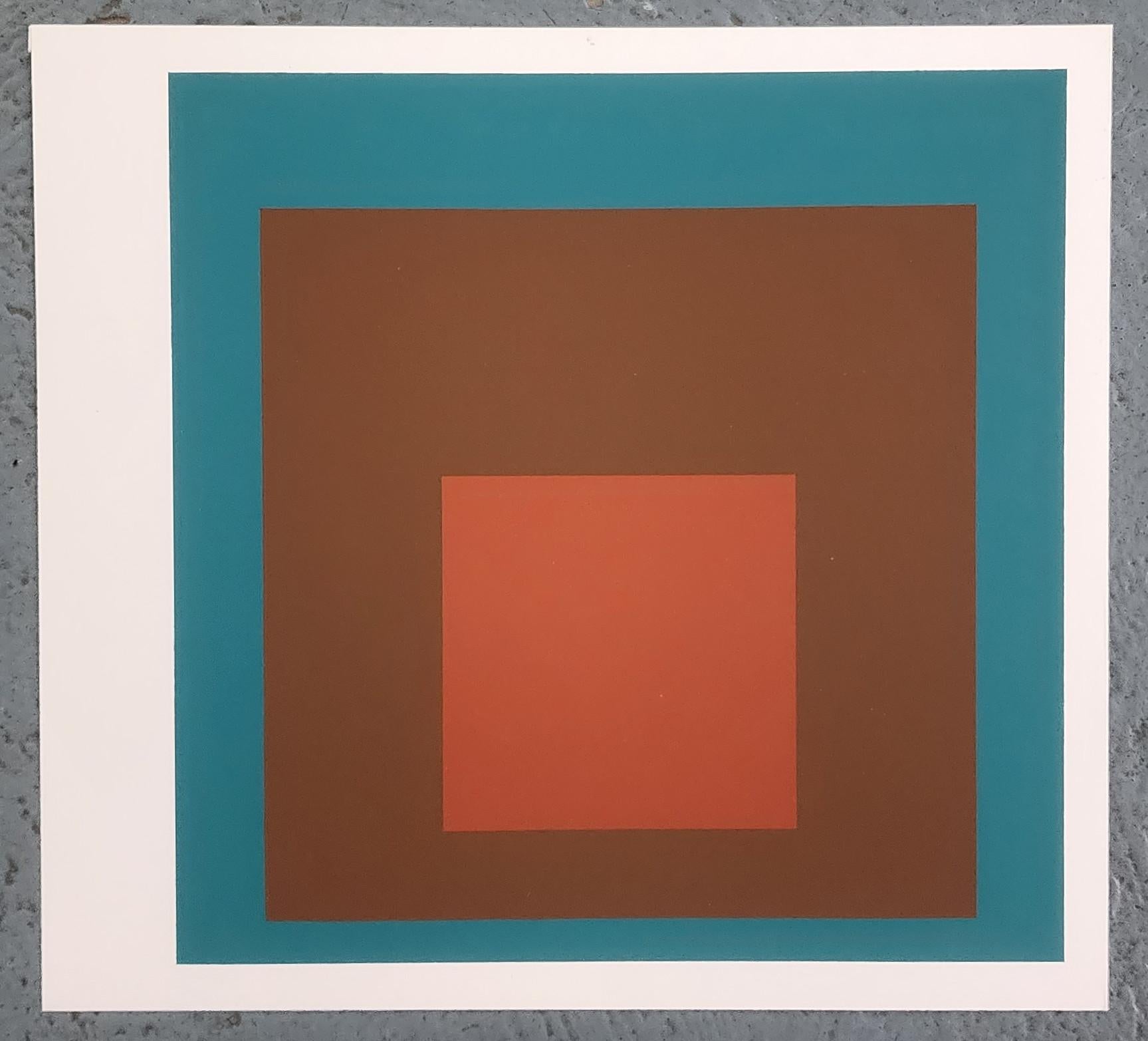 Homage to the Square: At Night (Bauhaus, Minimalism, 50% OFF LIST PRICE) - Modern Print by (after) Josef Albers