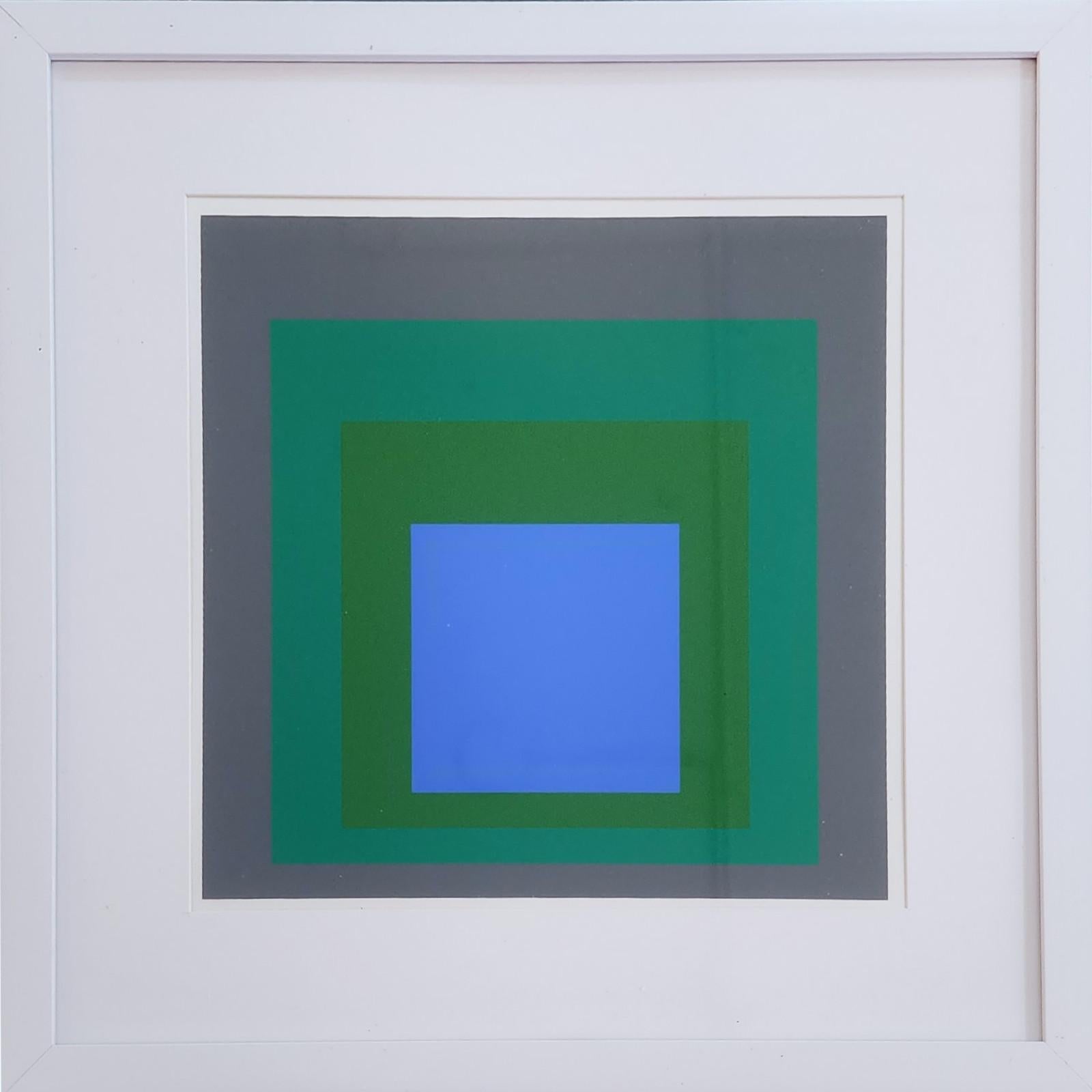Homage to the Square: Blue Look (Bauhaus, Minimalism, 50% OFF LIST PRICE) - Print by (after) Josef Albers