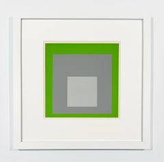 Josef Albers Color Abstract Screenprint, 1977, Framed, "Homage to the Square"