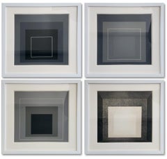 Homage to the Square (Hommage au Carre) - Set of Four (4) Screenprints (Bauhaus)