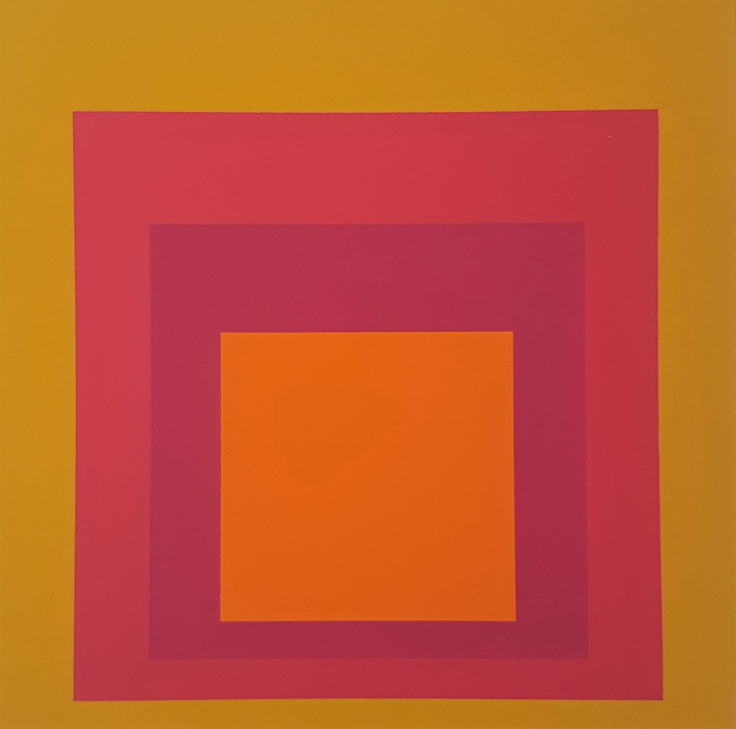 (after) Josef Albers Abstract Print - Homage to the Square: La Tehuana (from "Albers")