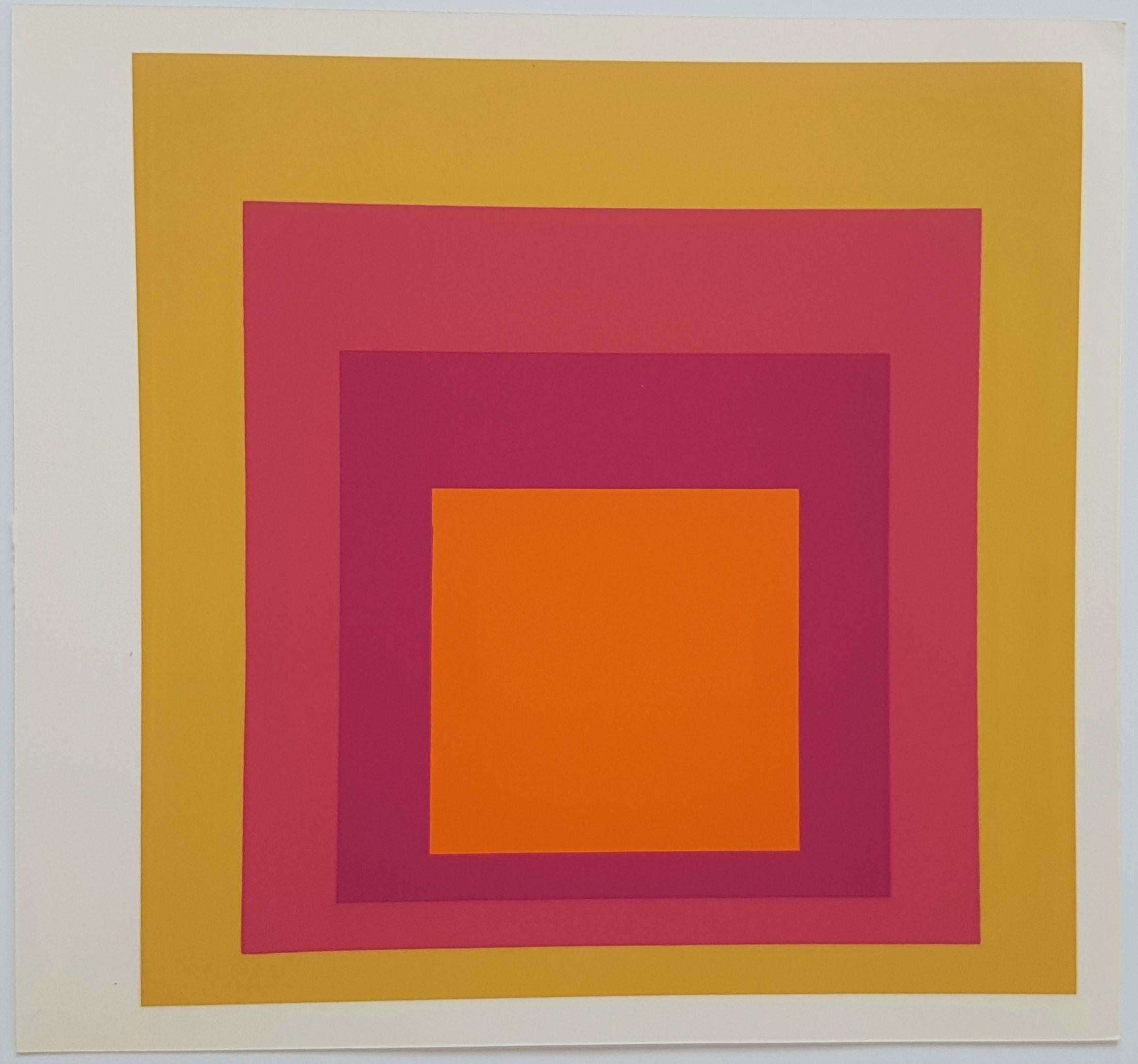 (after) Josef Albers Figurative Print - Homage to the Square: La Tehuana (from "Albers")