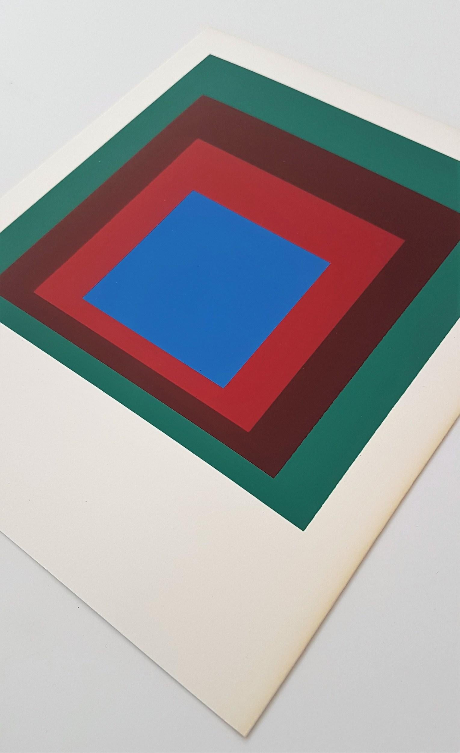 Homage to the Square: Protected Blue (~28% OFF LIST PRICE - LIMITED TIME ONLY) - Color-Field Print by (after) Josef Albers