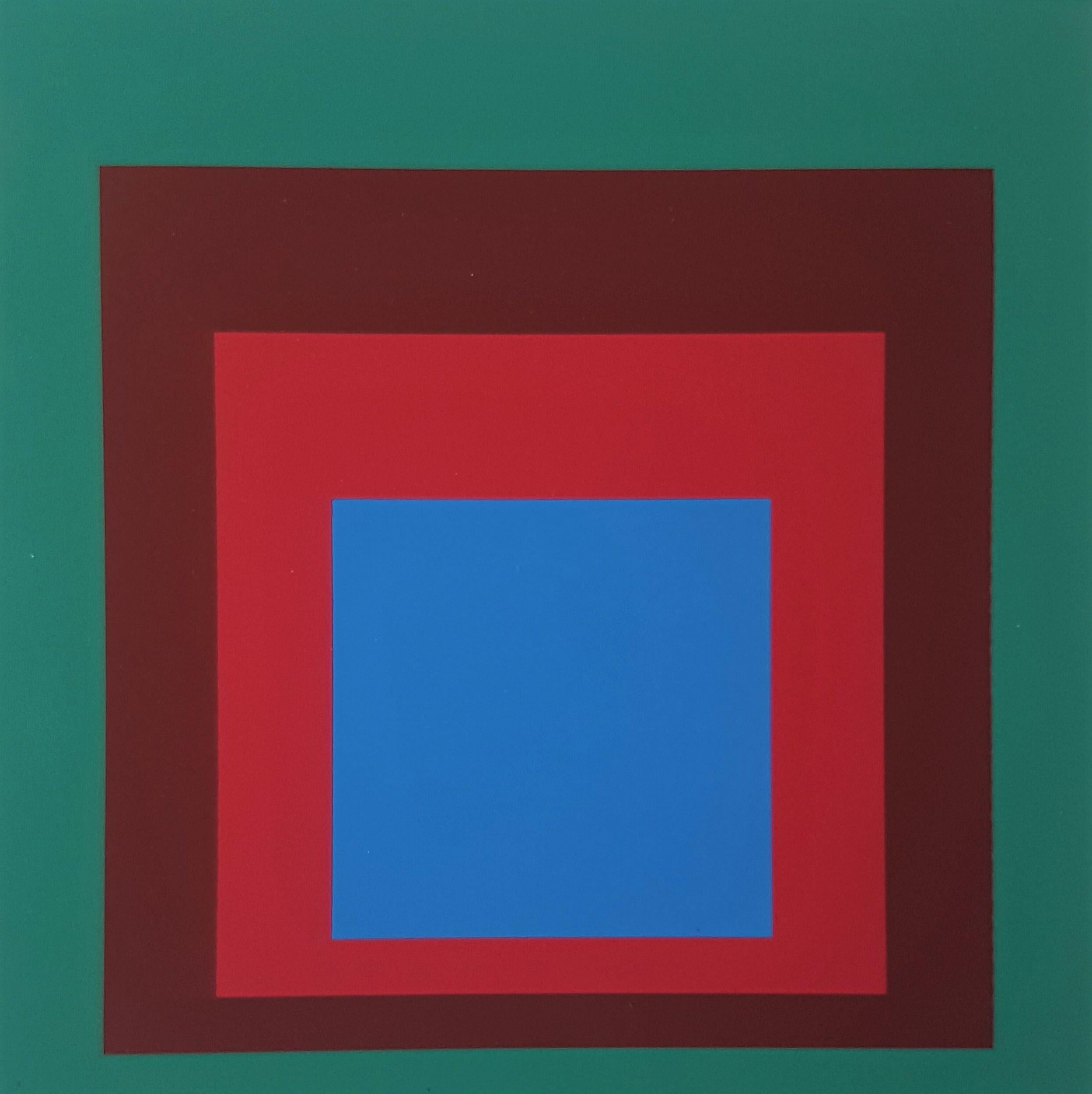 Homage to the Square: Protected Blue (~28% OFF LIST PRICE - LIMITED TIME ONLY) - Print by (after) Josef Albers