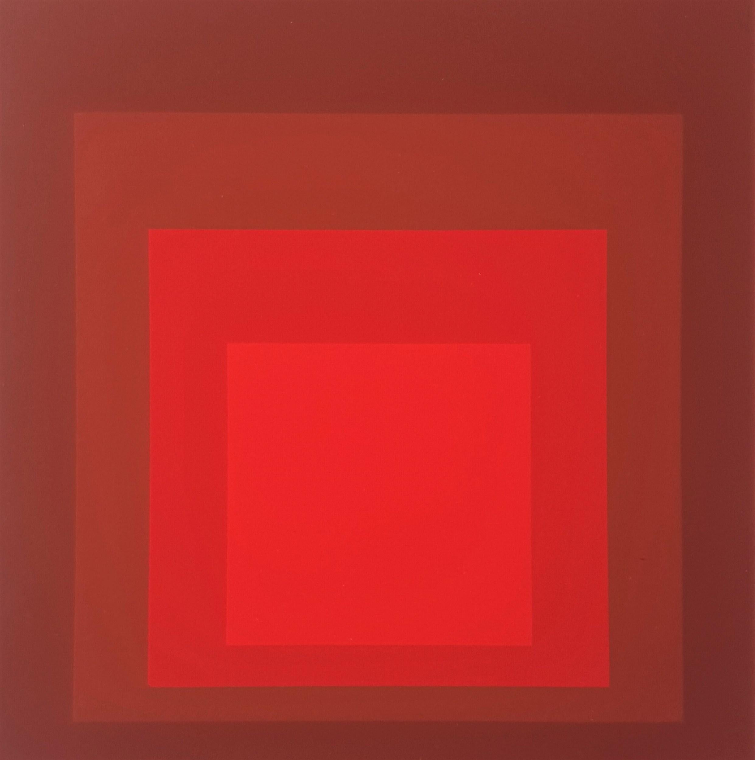 (after) Josef Albers Abstract Print - Homage to the Square: R-I D-5 (~28% OFF LIST PRICE - LIMITED TIME ONLY)
